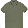 Polo FRED PERRY Uomo THE TWIN Verde