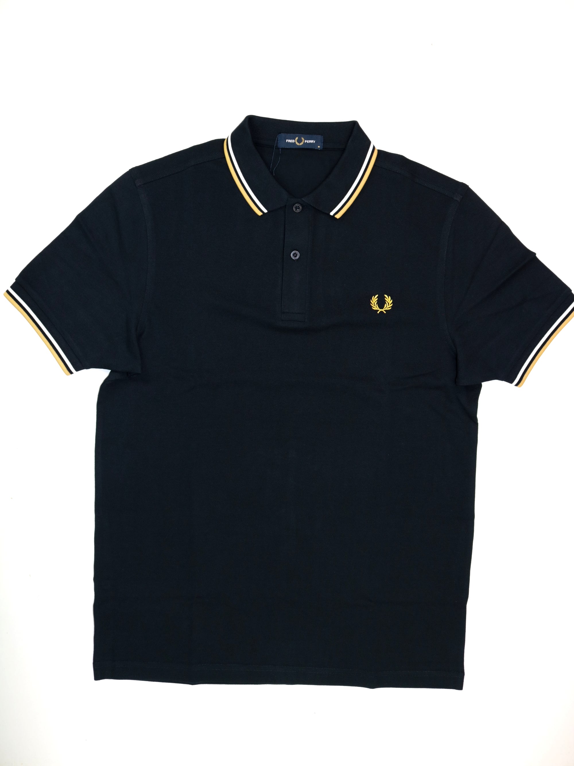 Polo FRED PERRY Uomo THE TWIN Nero