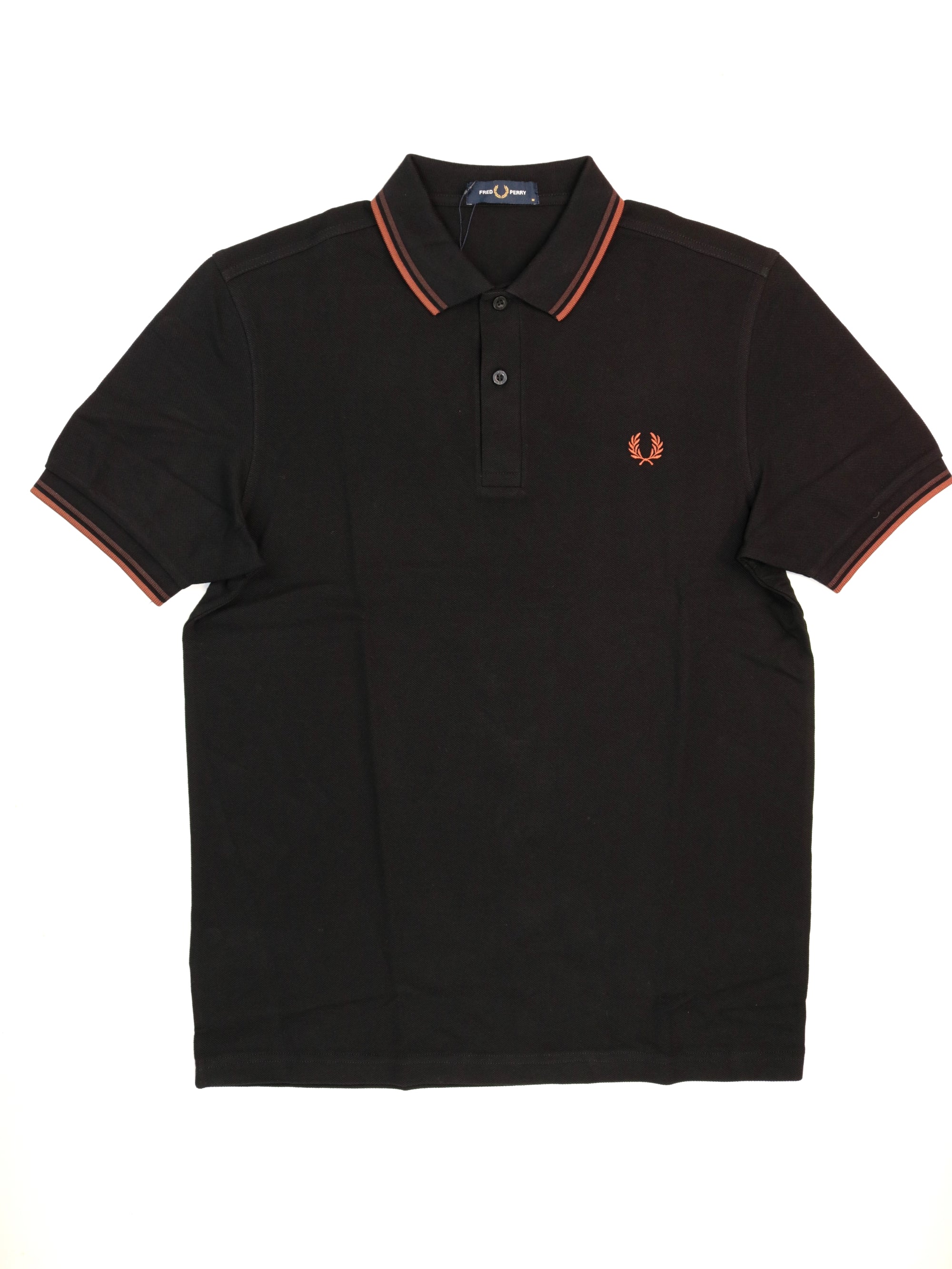 Polo FRED PERRY Uomo THE TWIN Nero