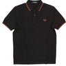 Polo FRED PERRY Uomo THE TWIN Nero