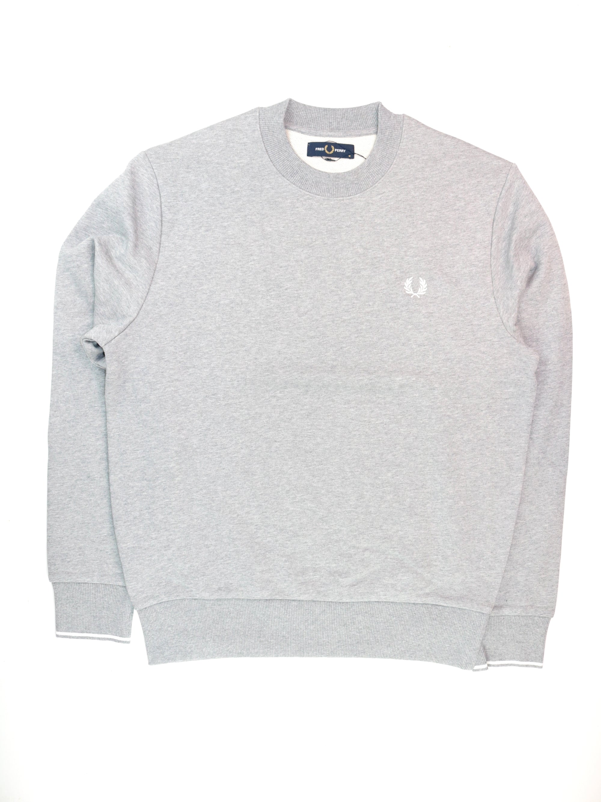 Felpa FRED PERRY Uomo CREW NECK Grigio