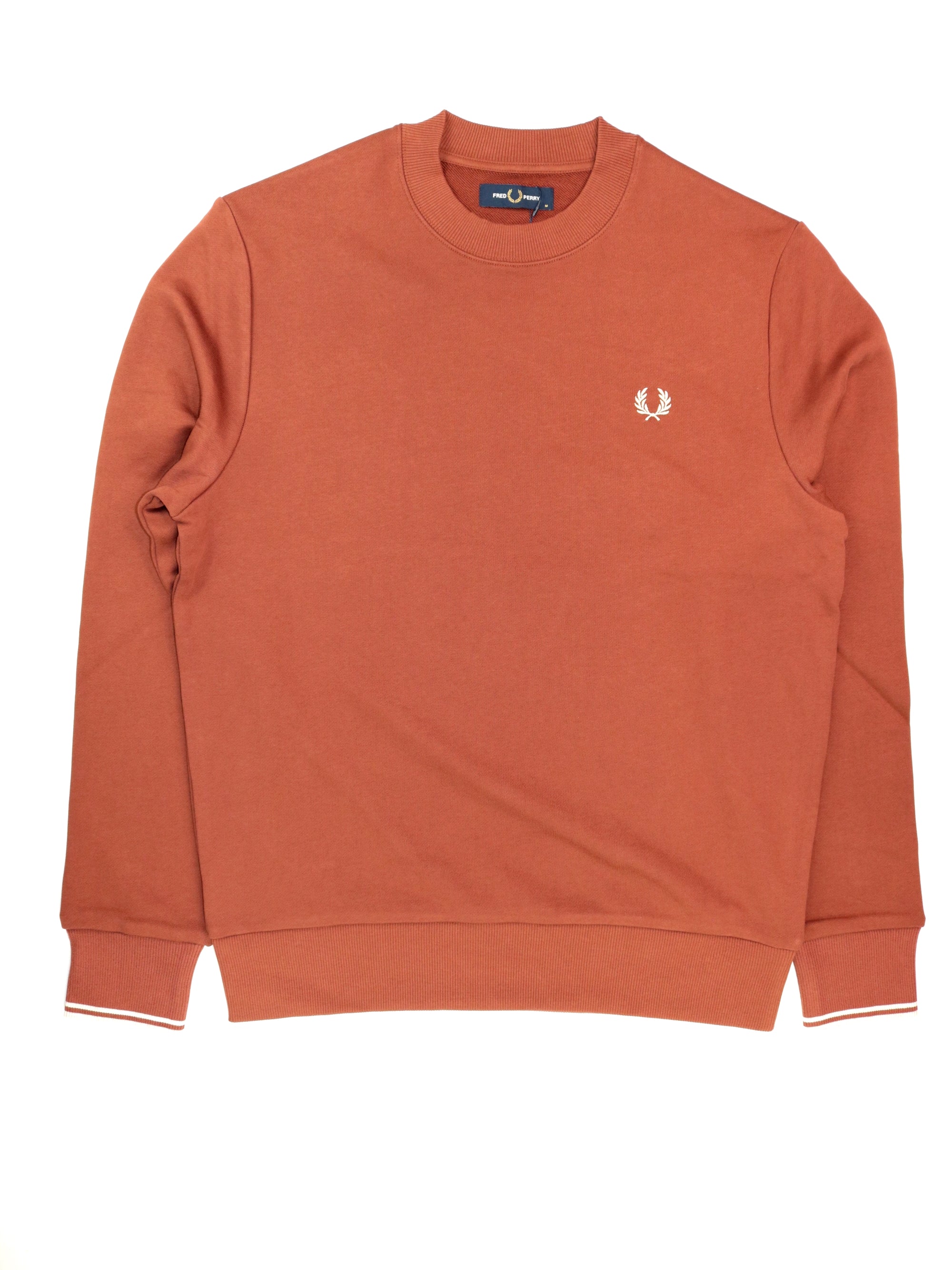 Felpa FRED PERRY Uomo CREW NECK Arancione