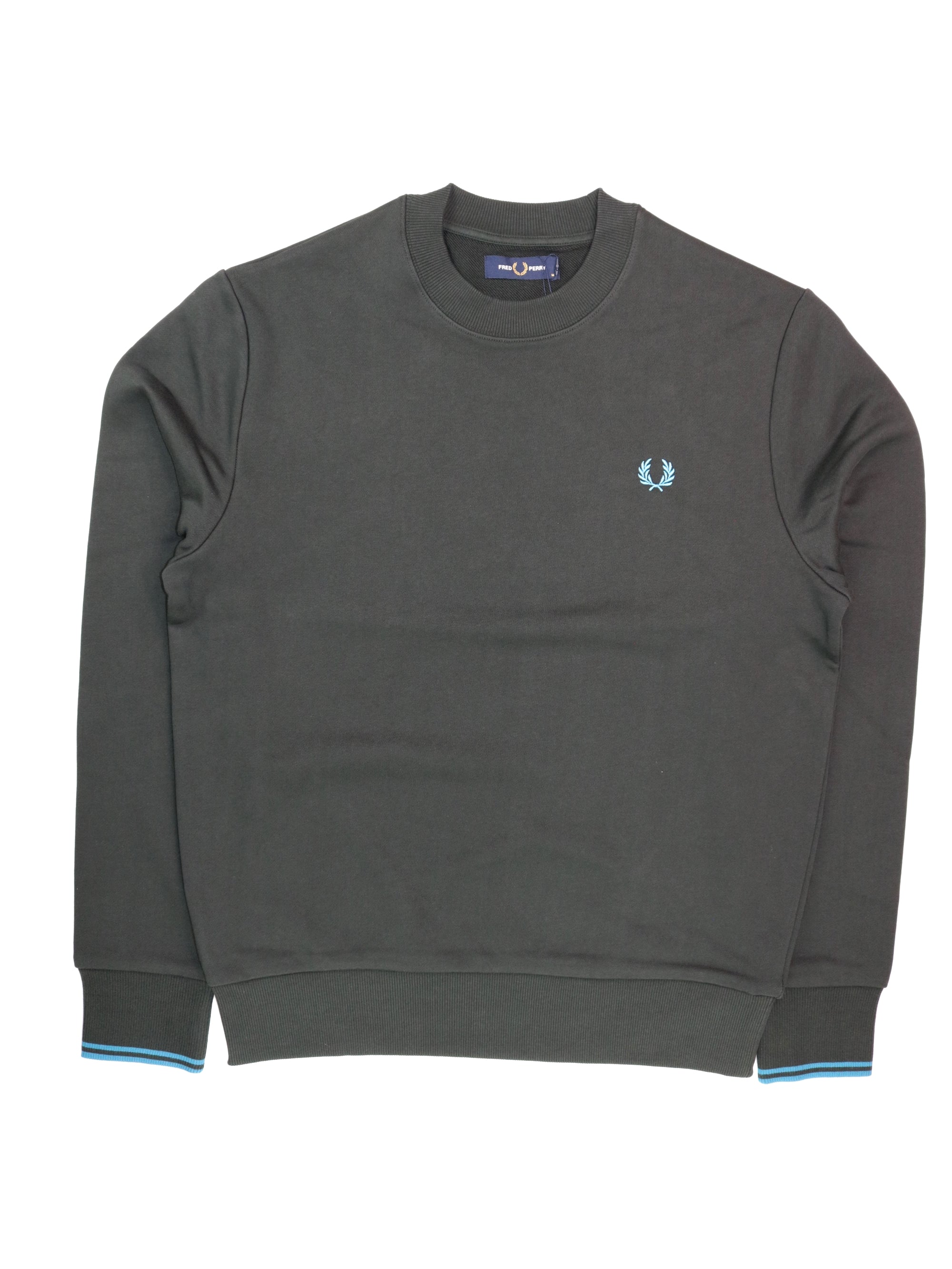 Felpa FRED PERRY Uomo CREW NECK Verde