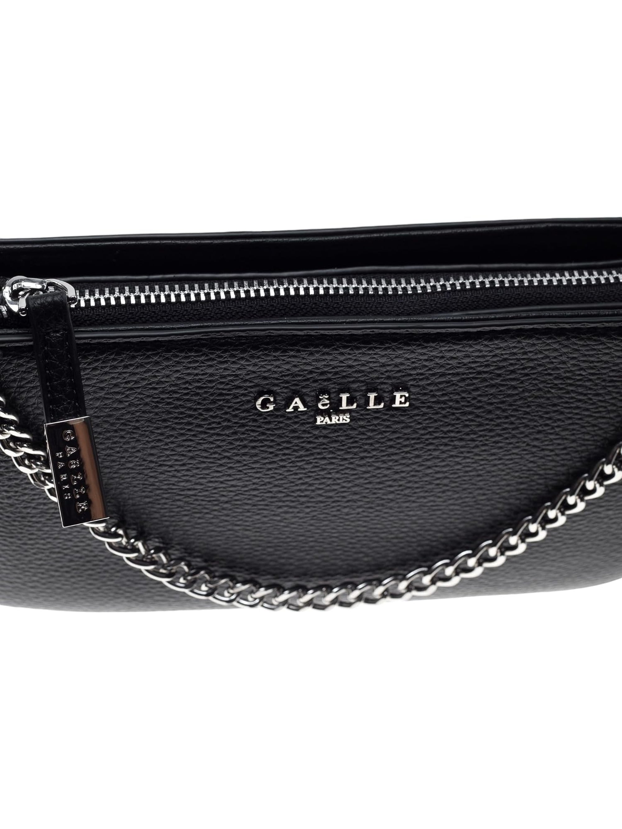 Pochette GAELLE Donna MINI ECOPELLE LOGO IN METALLO Nero