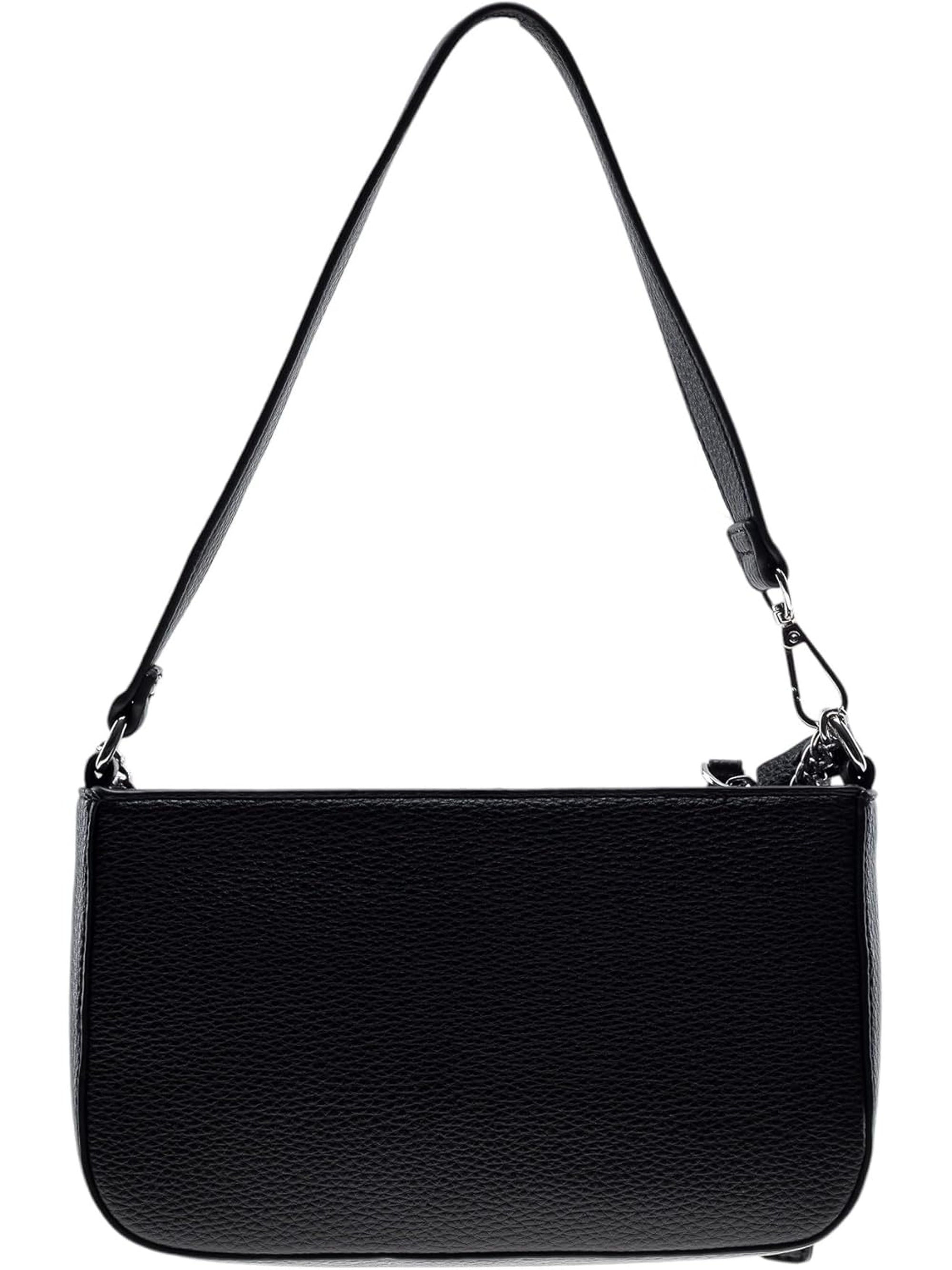 Pochette GAELLE Donna MINI ECOPELLE LOGO IN METALLO Nero