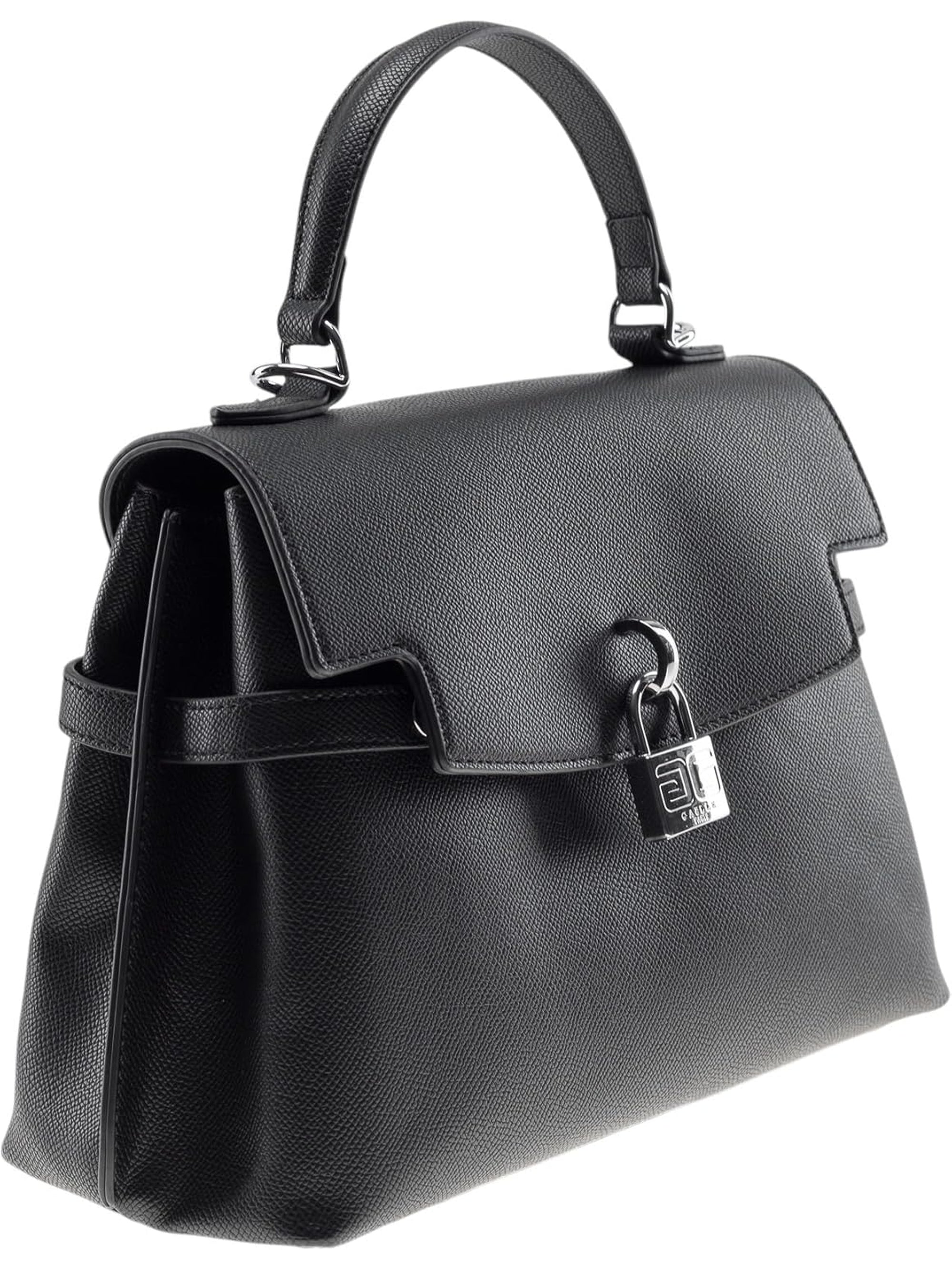 Borsa GAELLE Donna MINI IN ECOPELLE LISCIO E LUCCHETTO PERSONALIZZATO Nero