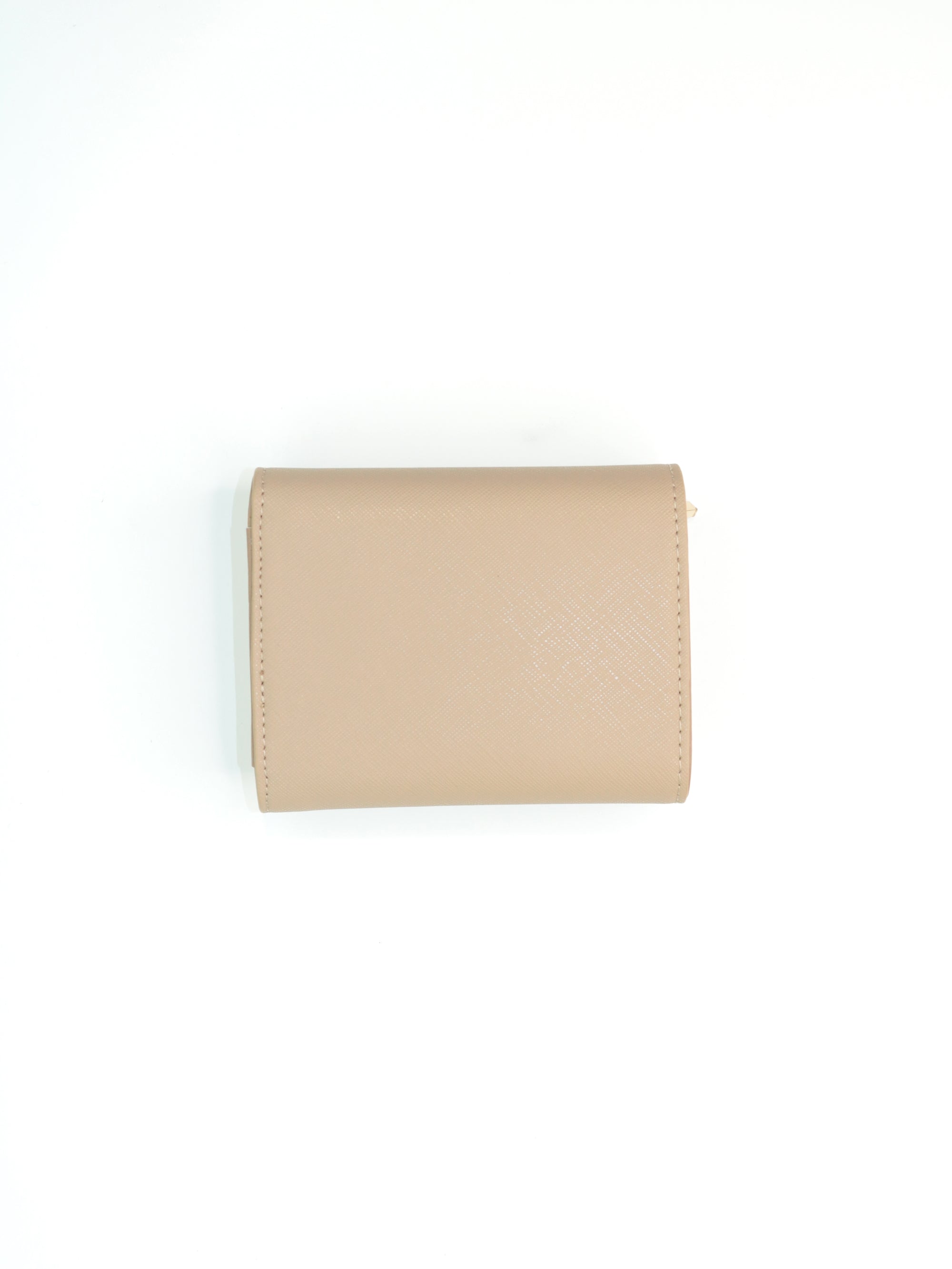 Portafoglio GAELLE Donna CARD HOLDER IN ECOPELLE SAFFIANO E LOGO IN METALLO Beige