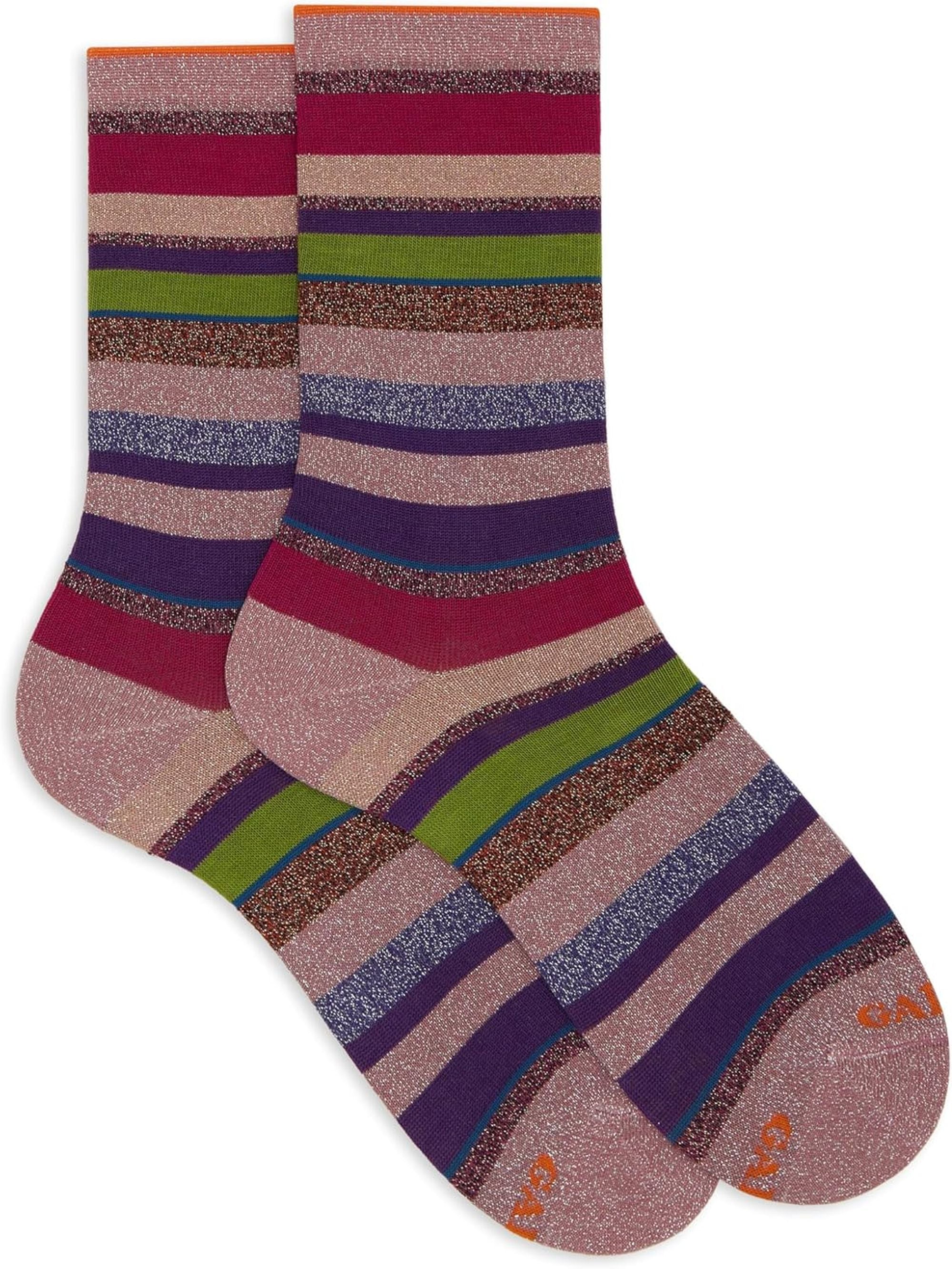 Calze GALLO Donna CORTO CO/EA RIGHE MULTICOLOR L Multicolore