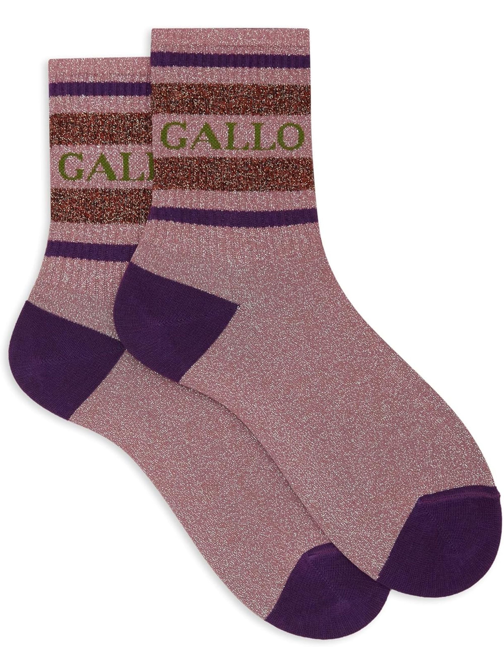 Calze GALLO Unisex CORTO CO/LUREX RIGHE DI DUE COLO Multicolore