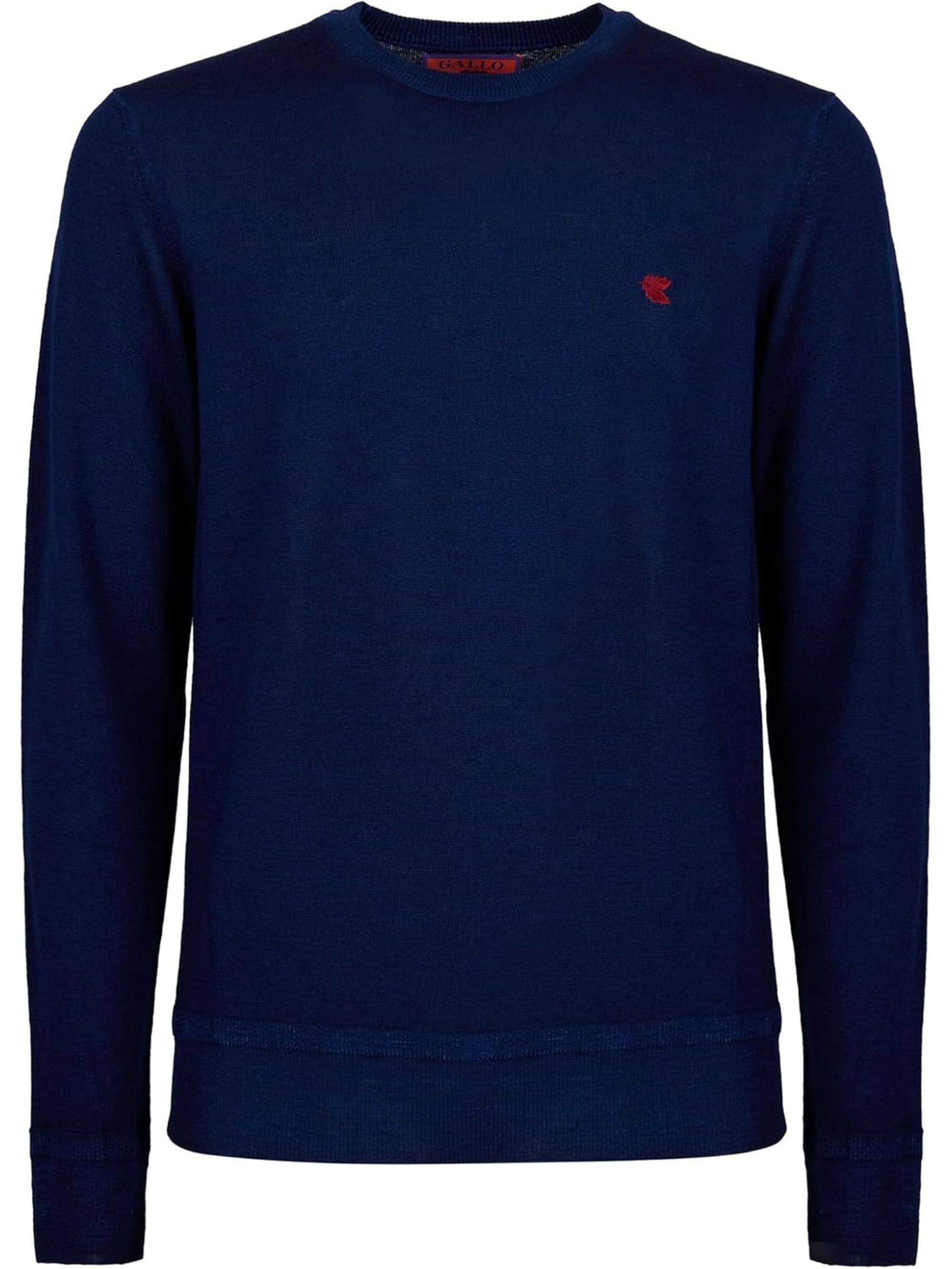 Pullover GALLO Uomo GIROCOLLO WV TINTO CAPO Blu