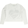 T-shirt GUESS JR Bambina LS Bianco