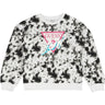 Felpa GUESS JR Bambina LS Bianco e Nero