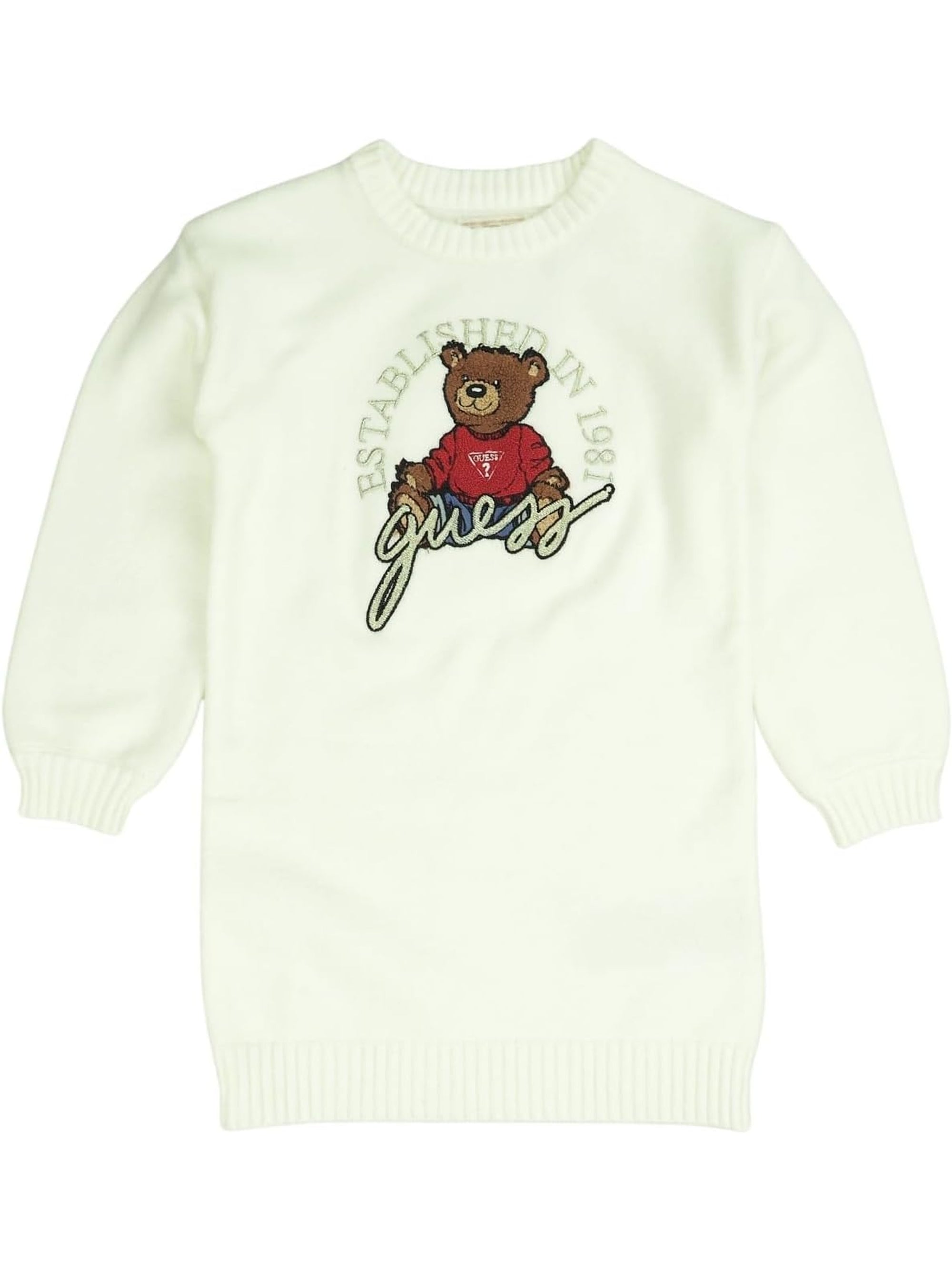 Vestito GUESS JR Bambina SWEATER Avorio