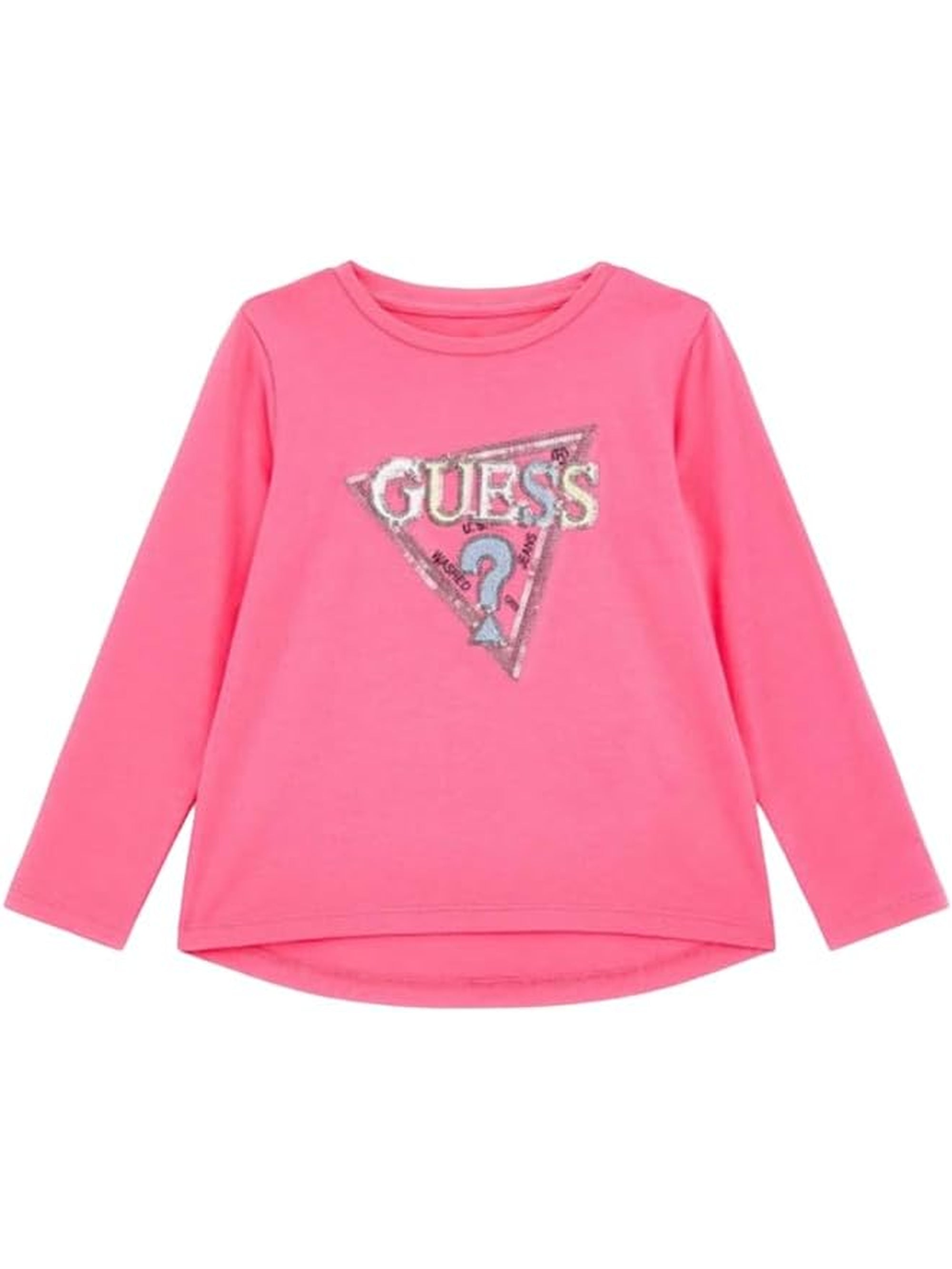 T-shirt GUESS JR Bambina LS Rosa