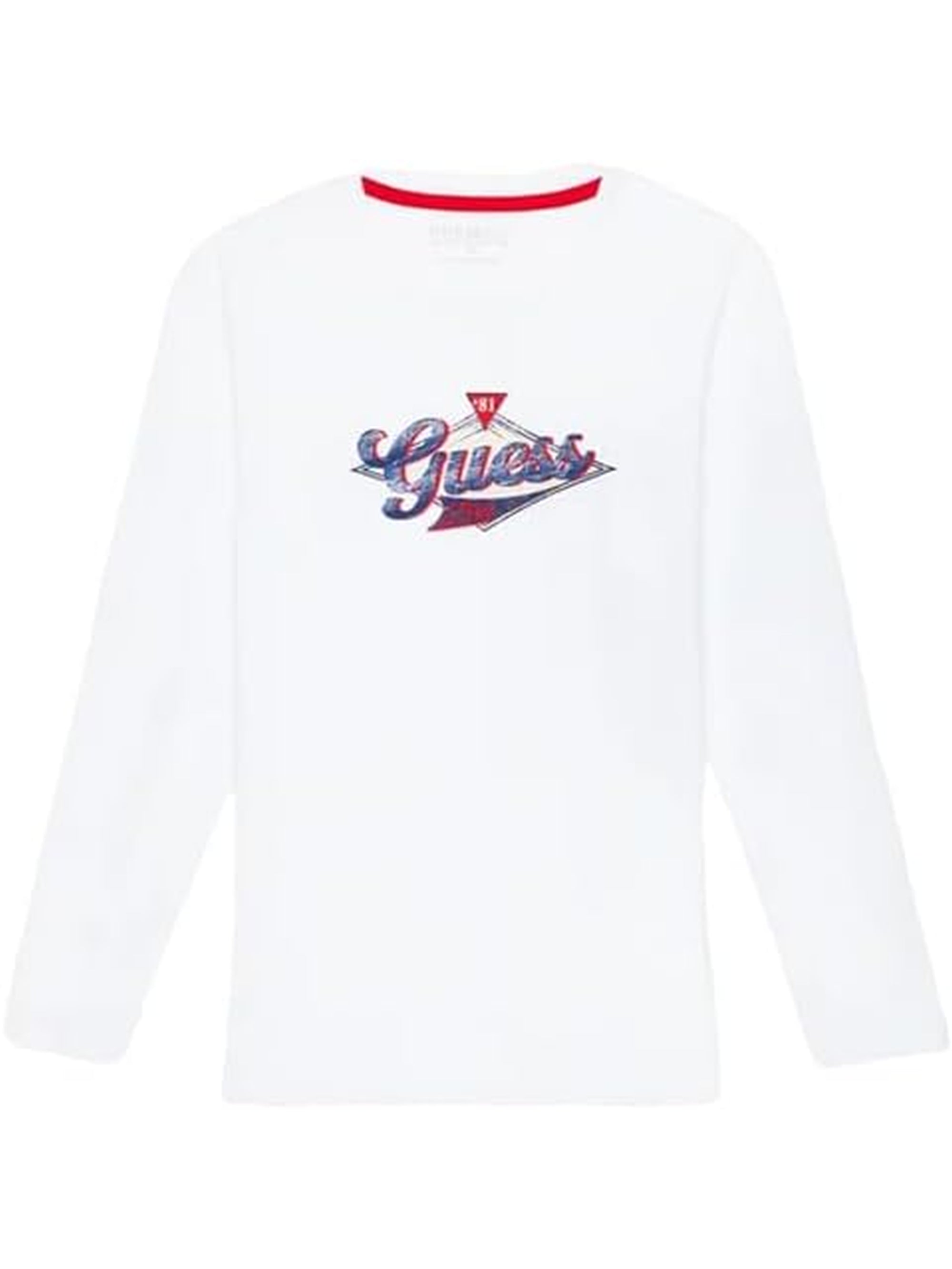 T-shirt GUESS JR Bambino LS Bianco