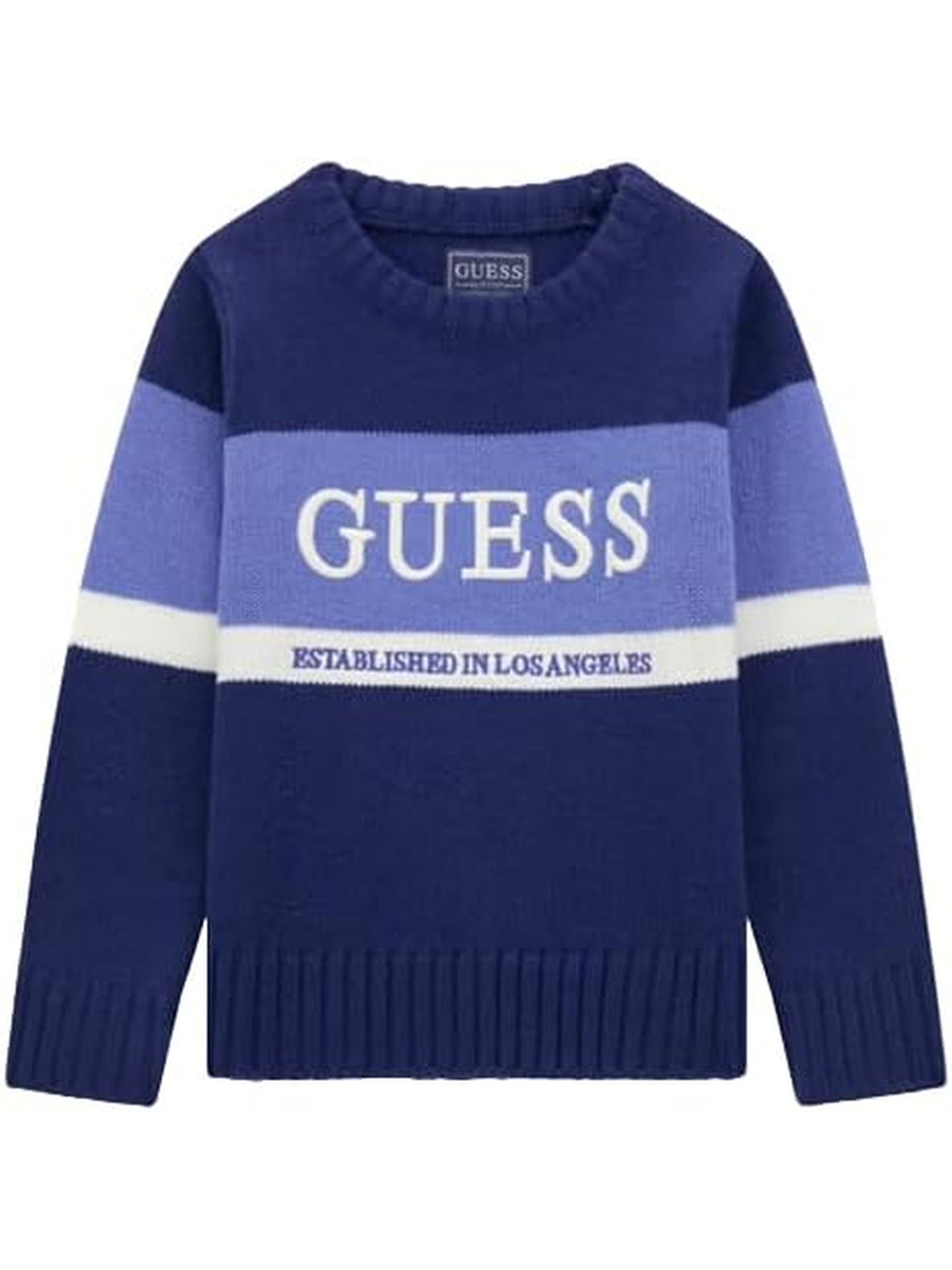 Pullover GUESS JR Bambino LS Blu