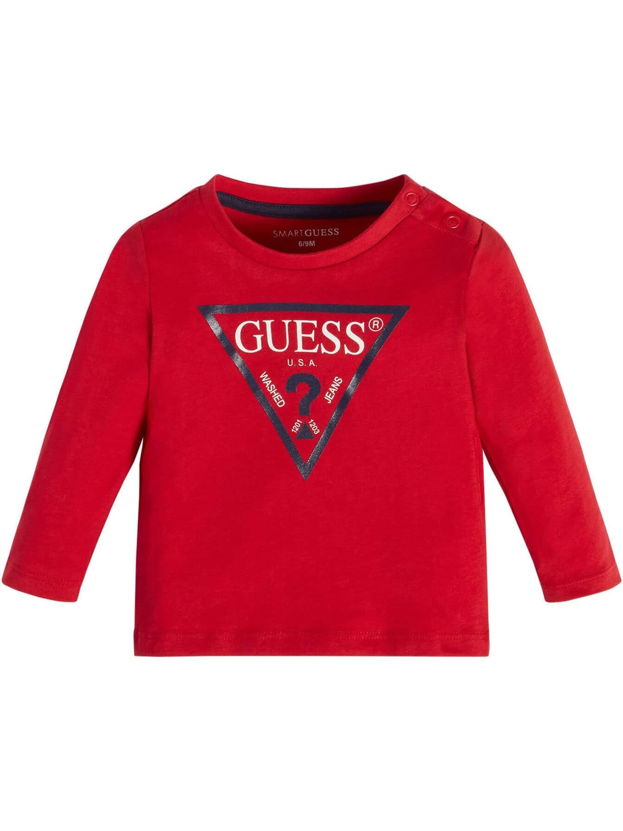 T-shirt GUESS JR Bambino LS Rosso