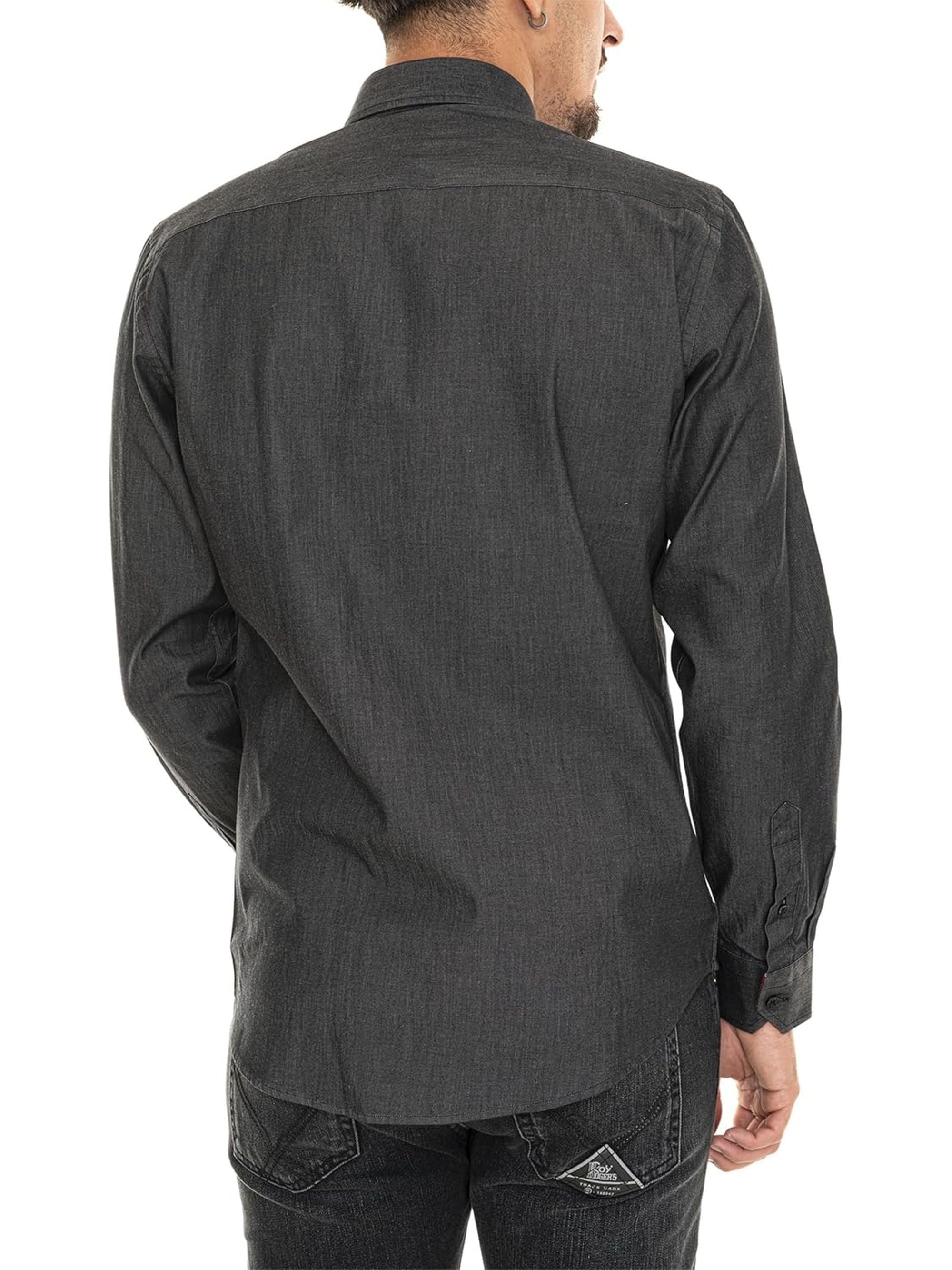 Camicia HARMONT&BLAINE Uomo 2 TES CONTRASTI Nero