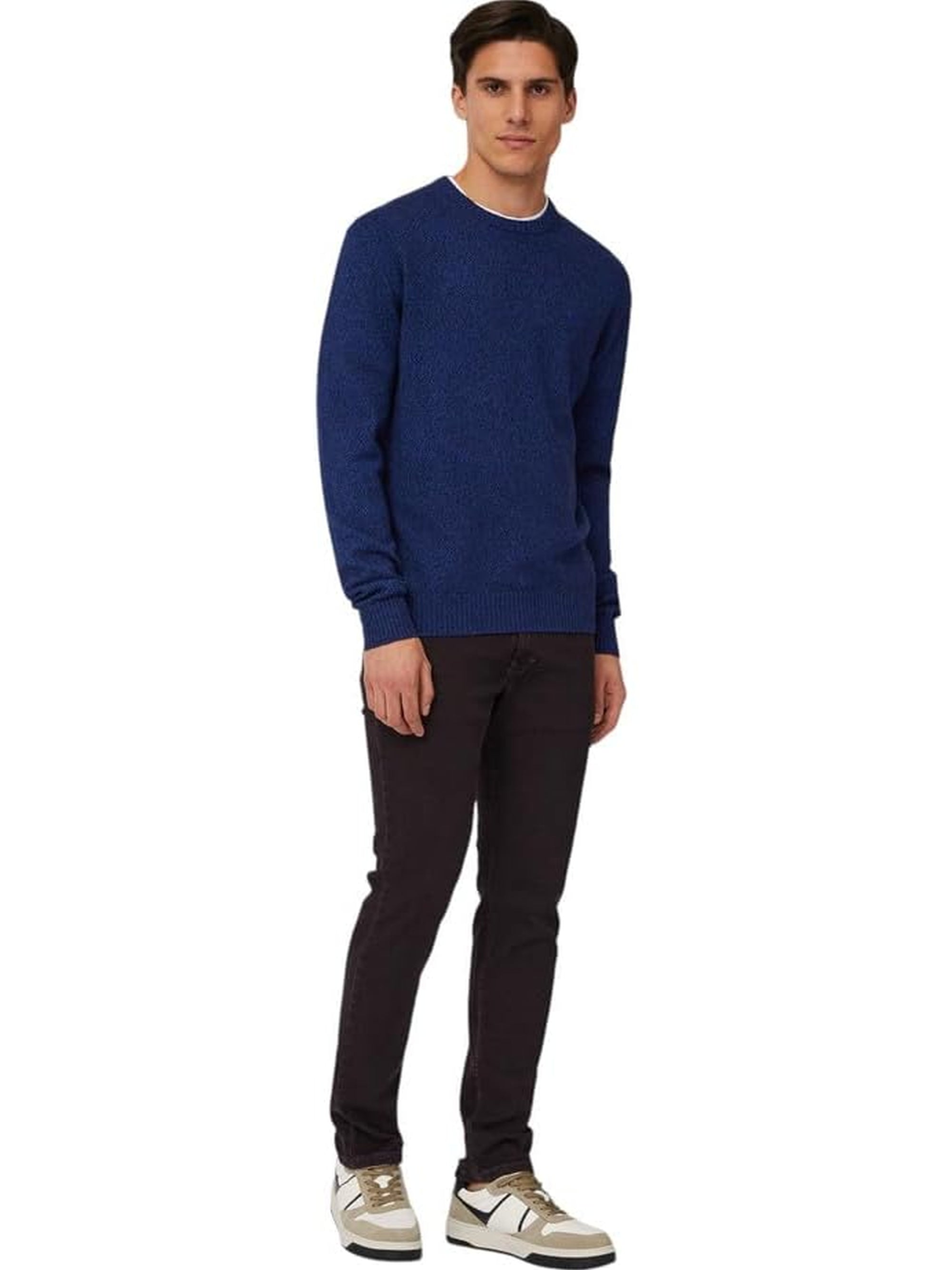 Pullover HARMONT&BLAINE Uomo BASIC MOULINE Blu