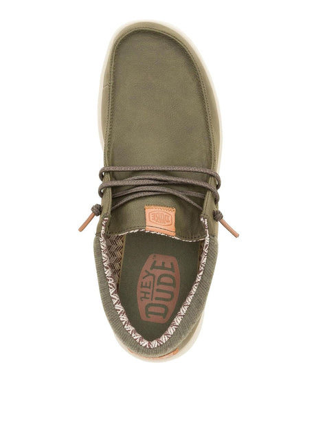 Mocassini Hey Dude Uomo Wally Grip Classic Verde Hey Dude  Angolo dello Sport
