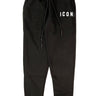 Pantalone Felpa ICON Uomo C/LOGO PICCOLO Nero