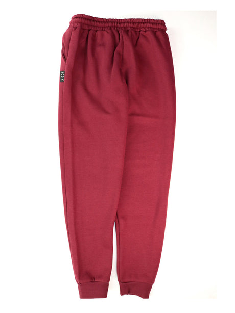 Pantalone Felpa Icon Uomo C/logo Grande Bordeaux Icon  Angolo dello Sport