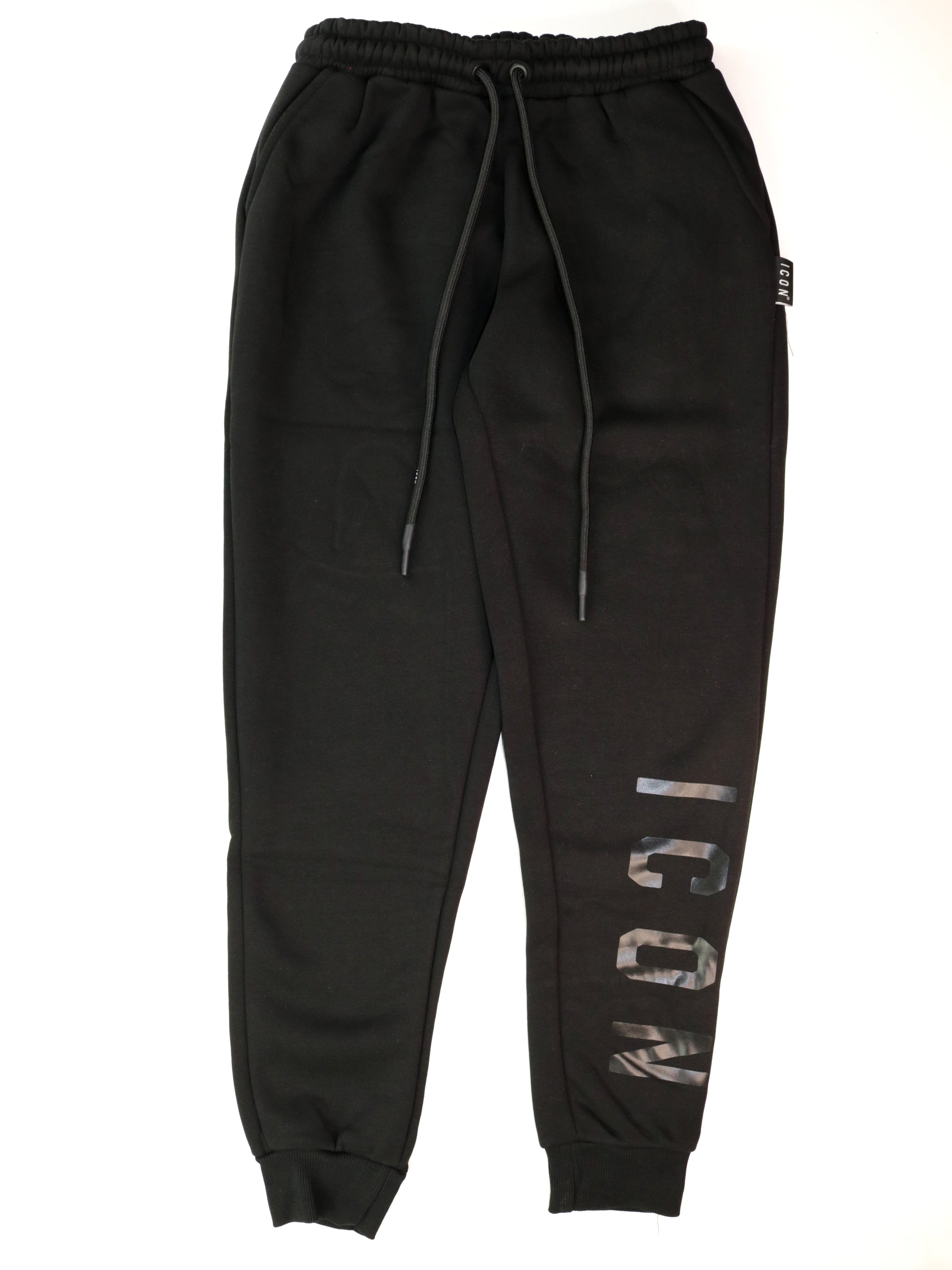 Pantalone Felpa ICON Uomo C/LOGO GRANDE Nero