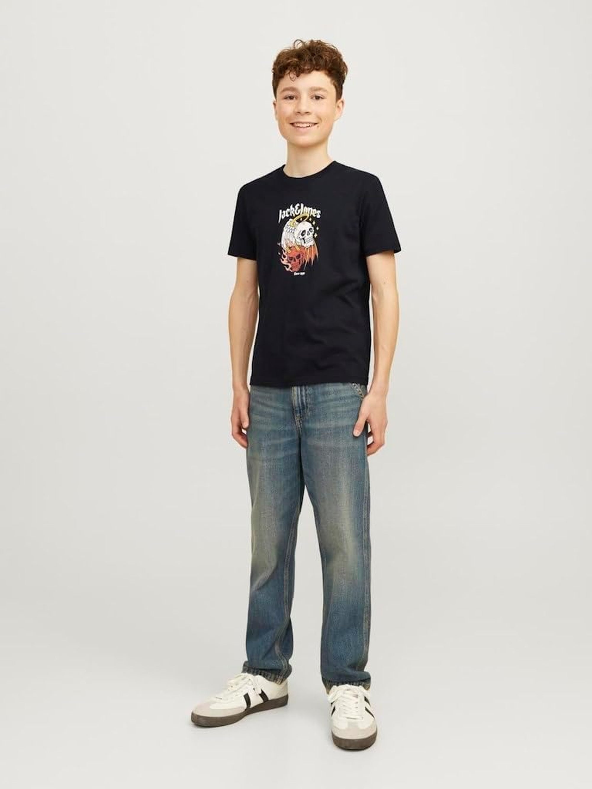 T-shirt JACK JONES Bambino jorseven Nero