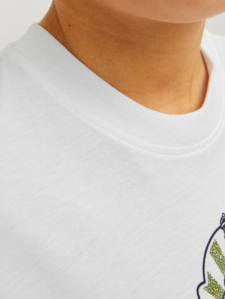 T-shirt JACK JONES Bambino jorseven Bianco