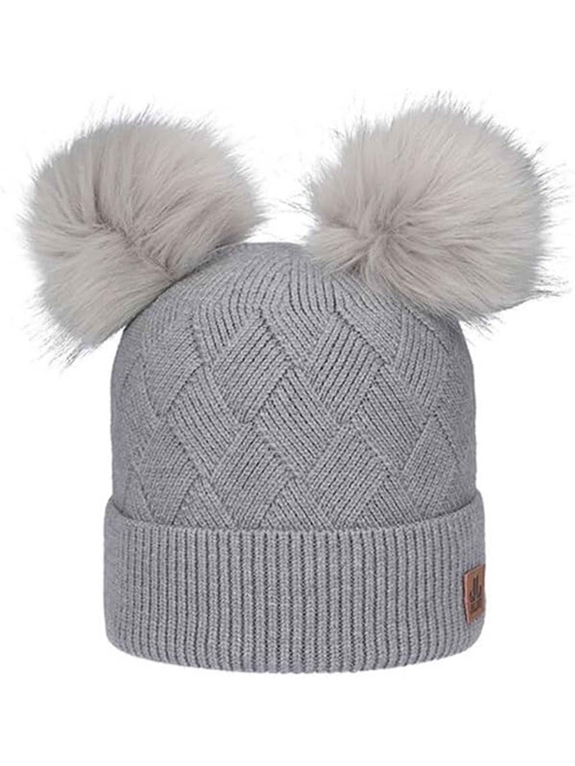 Cappello JAILJAM Donna RECYCLED DOUBLE POM Grigio