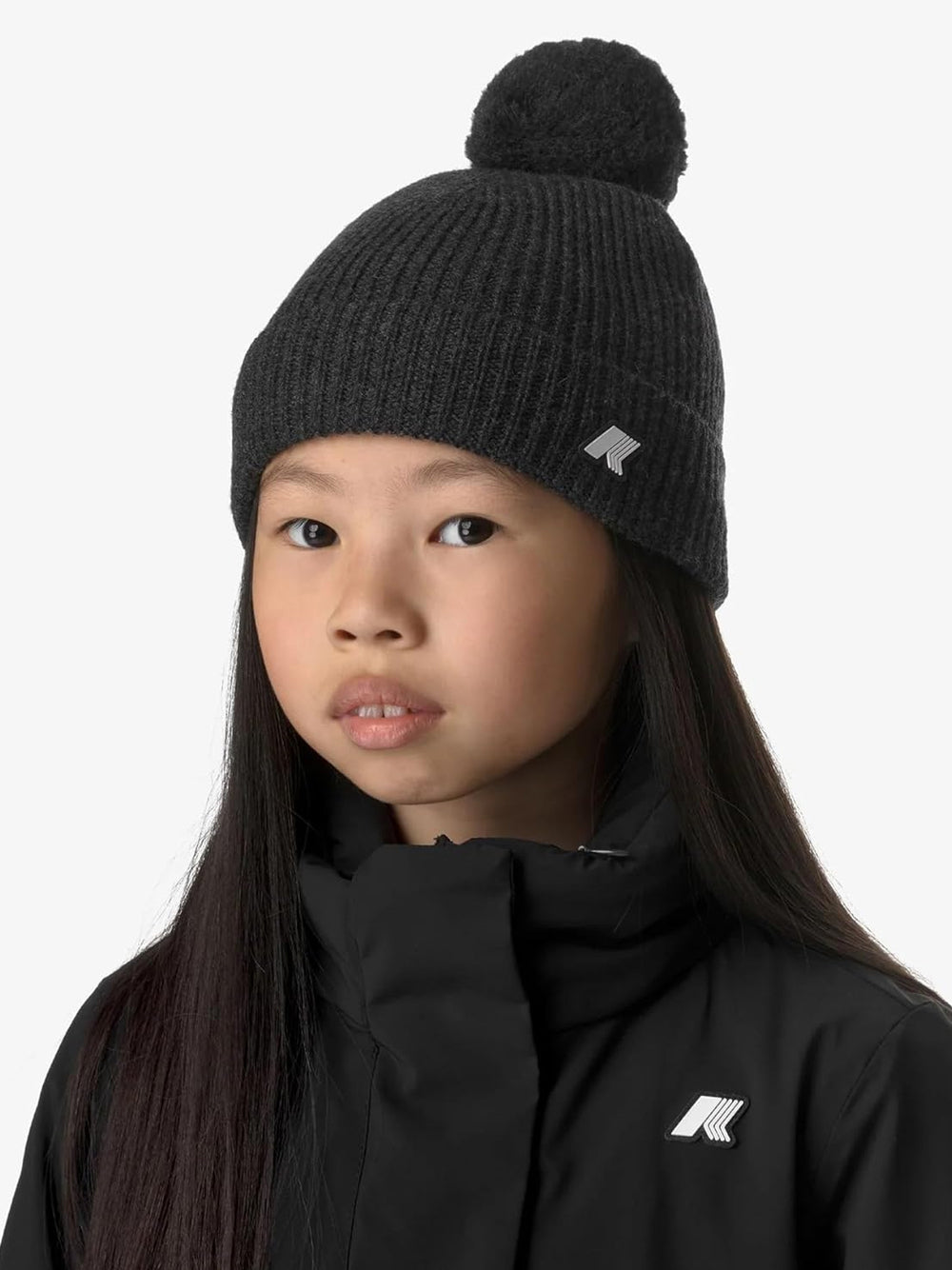 Cappello K-Way Unisex Vincienne Cardigan Stitch Wool Nero K-Way  Angolo dello Sport