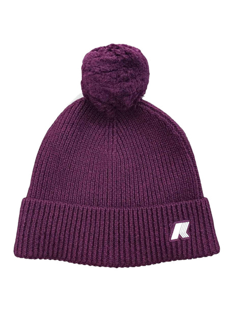 Cappello K-Way Unisex Vincienne Cardigan Stitch Wool Viola K-Way  Angolo dello Sport