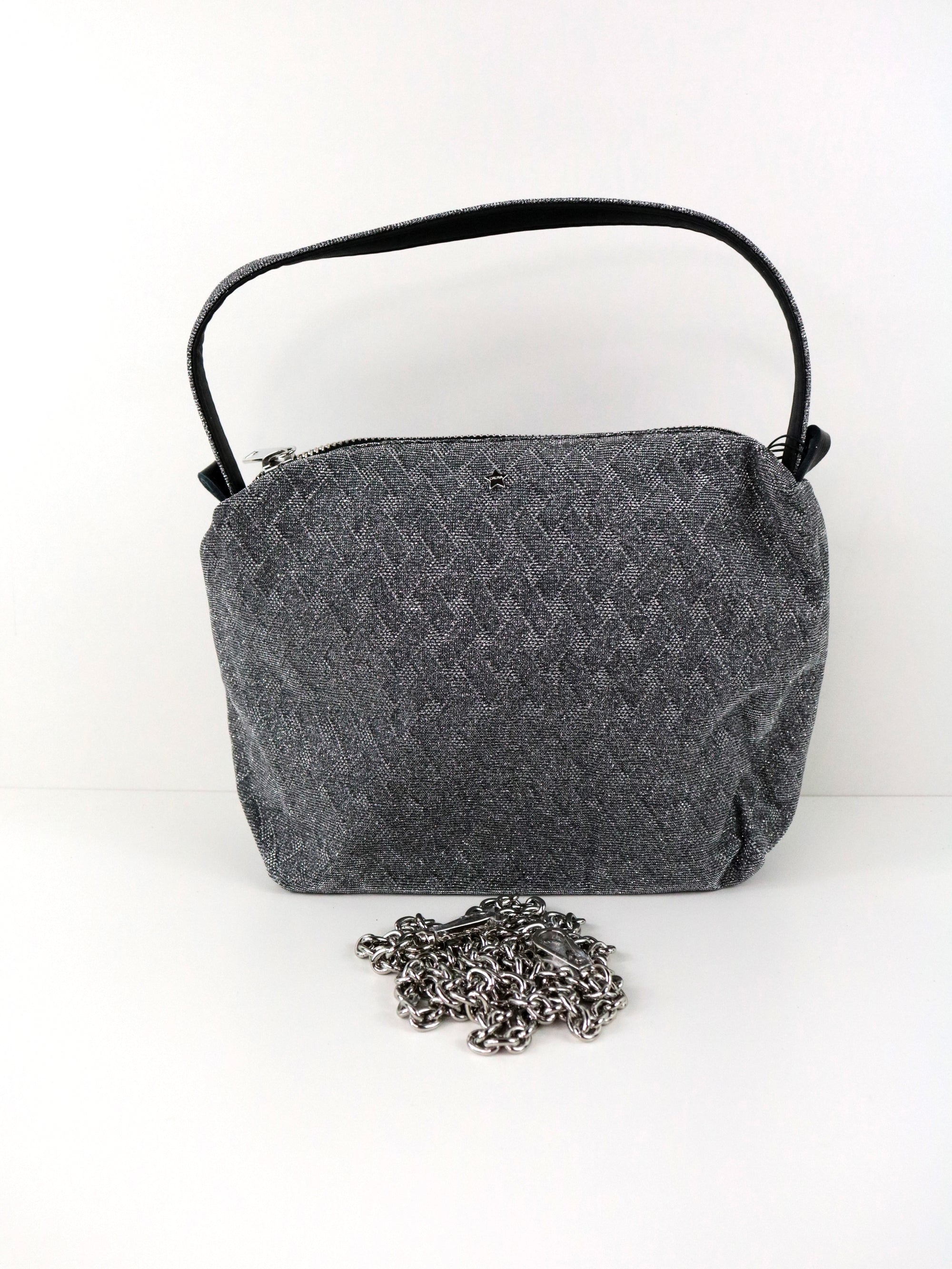 Borsa L'AURA Donna glitter Argento