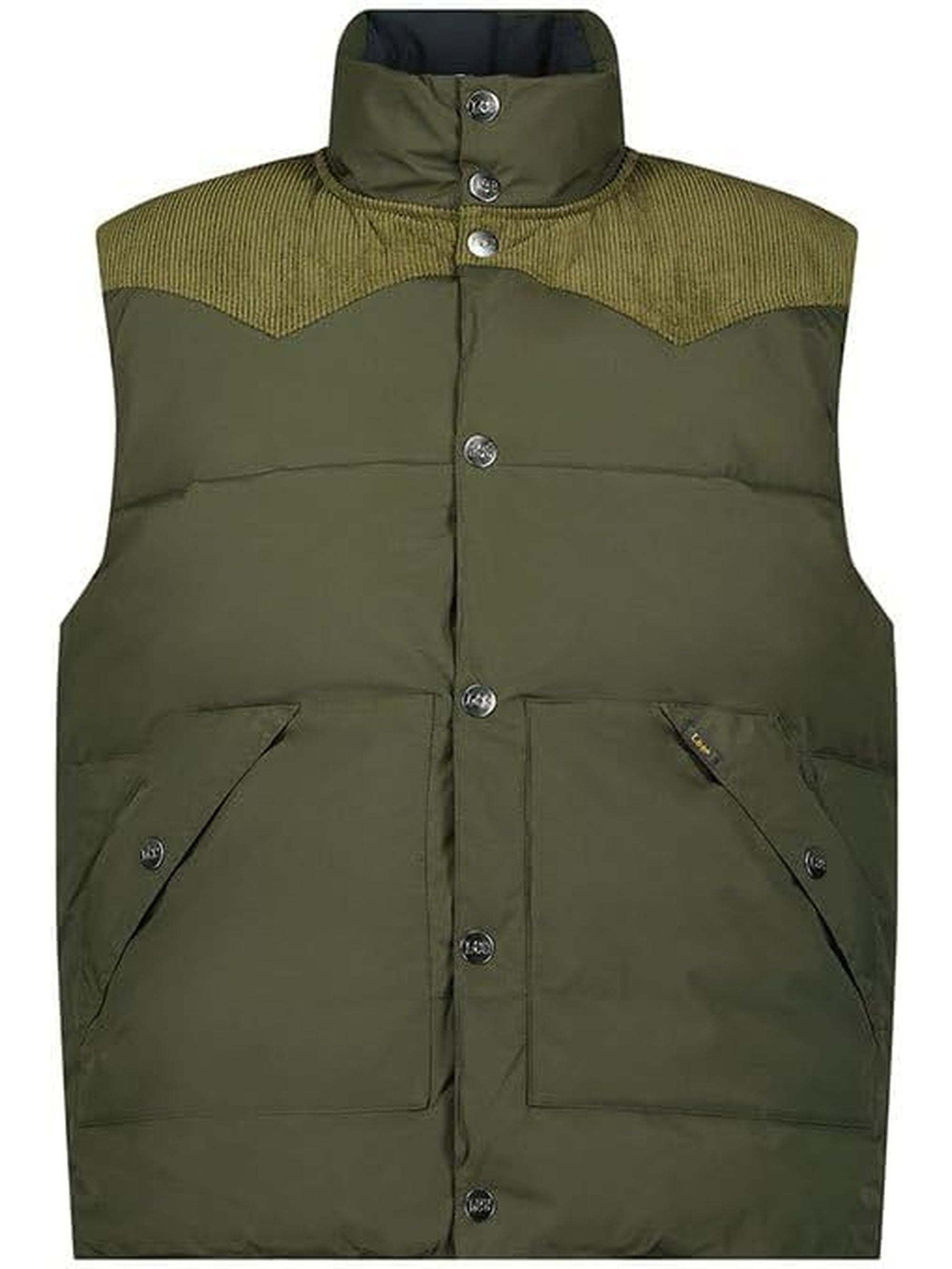 Giubbotto LEE Uomo REVERSIBLE WESTERN PUFFER Verde