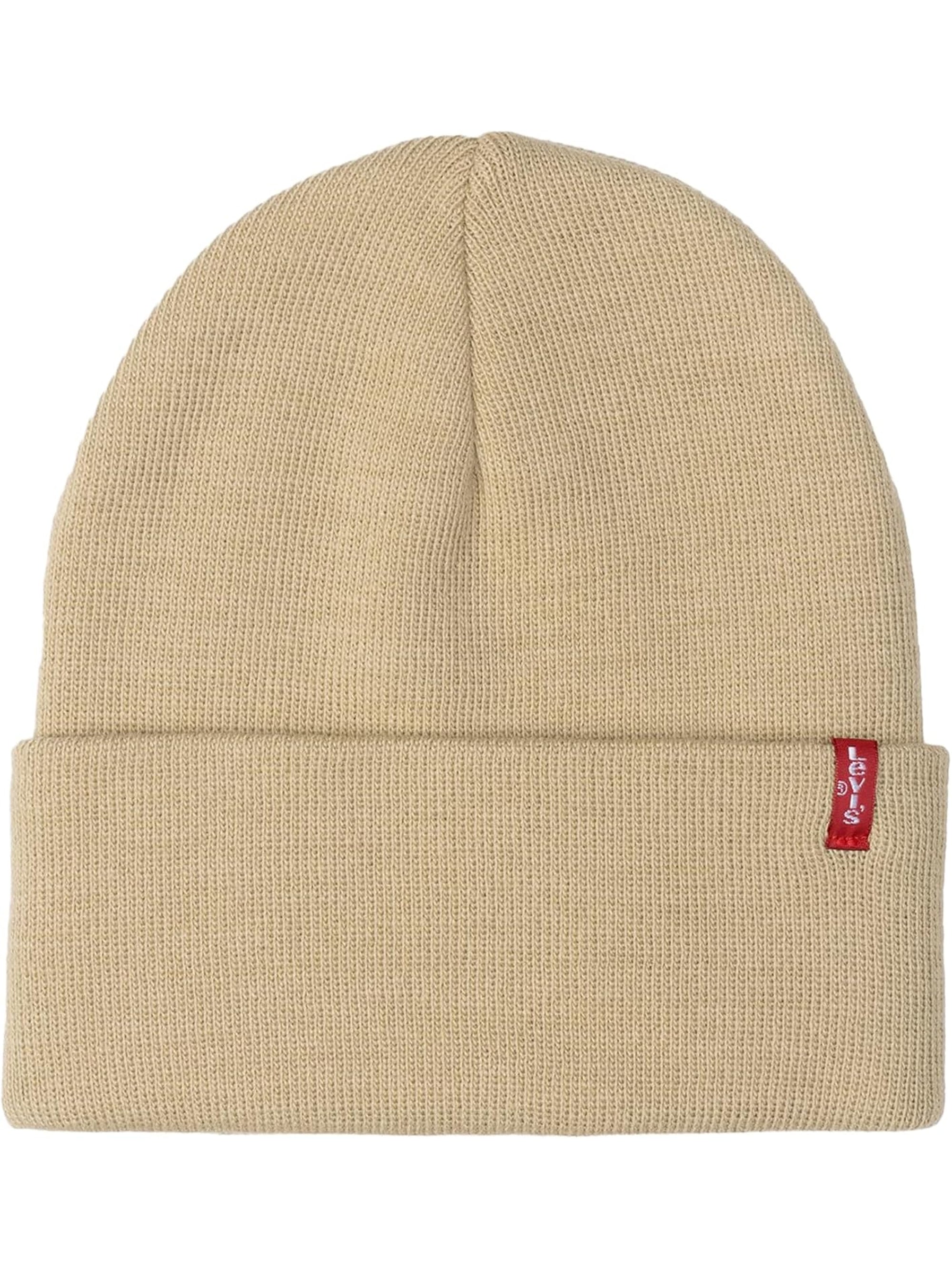 Cappello LEVISACC Unisex SLOUCHY RED TAB BEANIE Beige