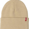 Cappello LEVISACC Unisex SLOUCHY RED TAB BEANIE Beige