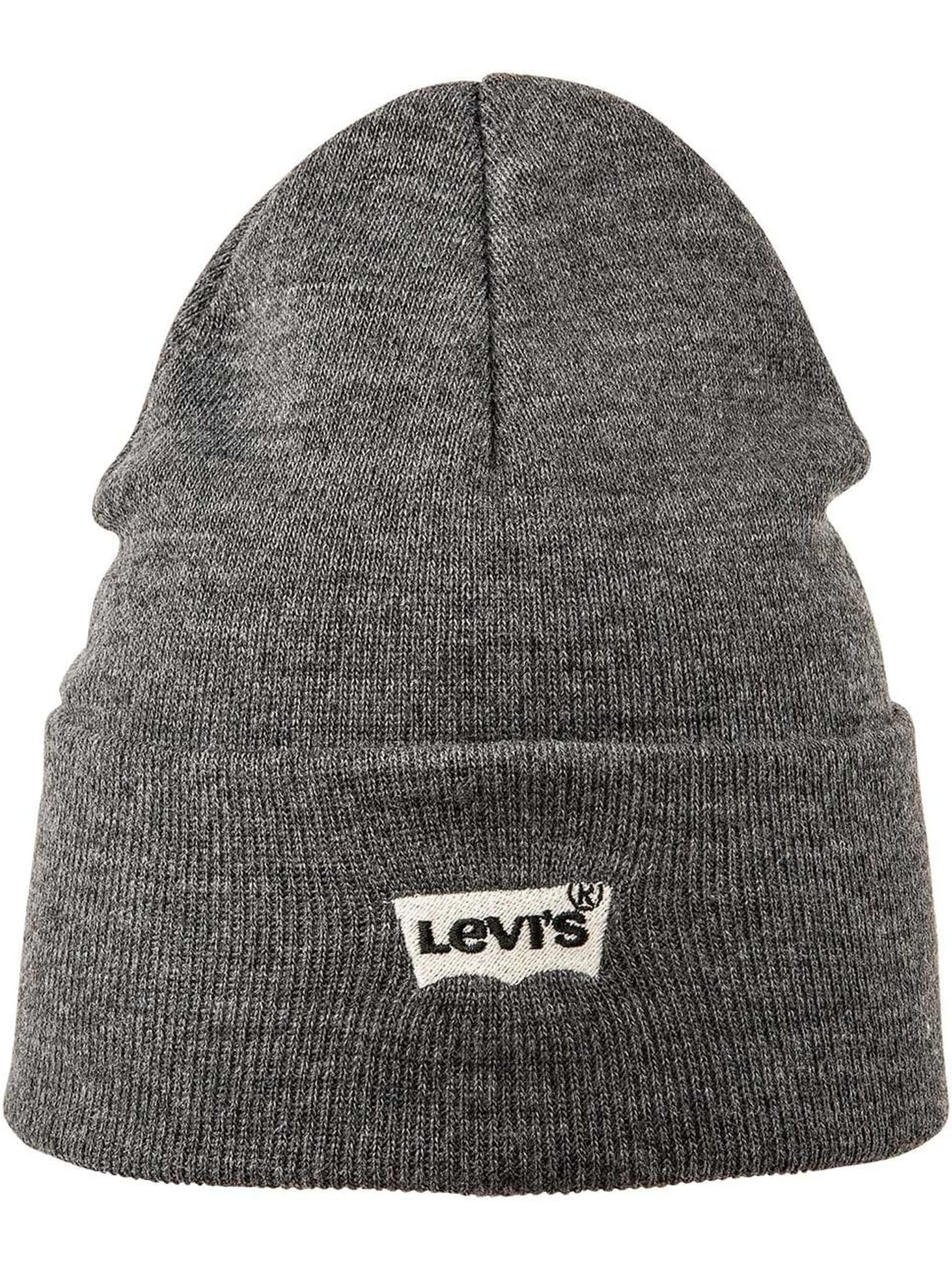 Cappello LEVISACC Unisex BATWING EMBROIDERED SLOUCHY BEANIE Grigio