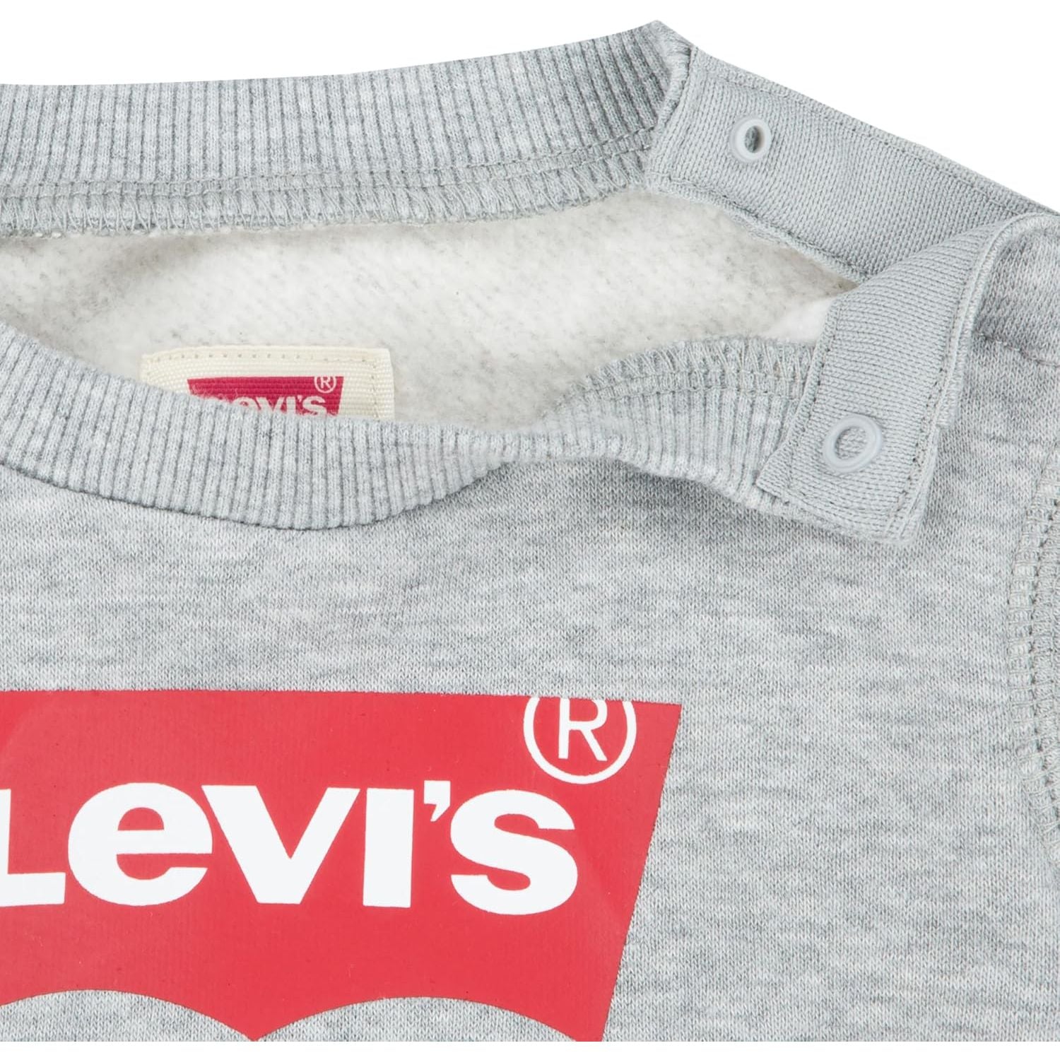 Felpa LEVIS Bambino BATWING CREWNECK T Grigio