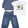 Completo LEVIS Bambino FULL ZIP HIKING & PANT Blu