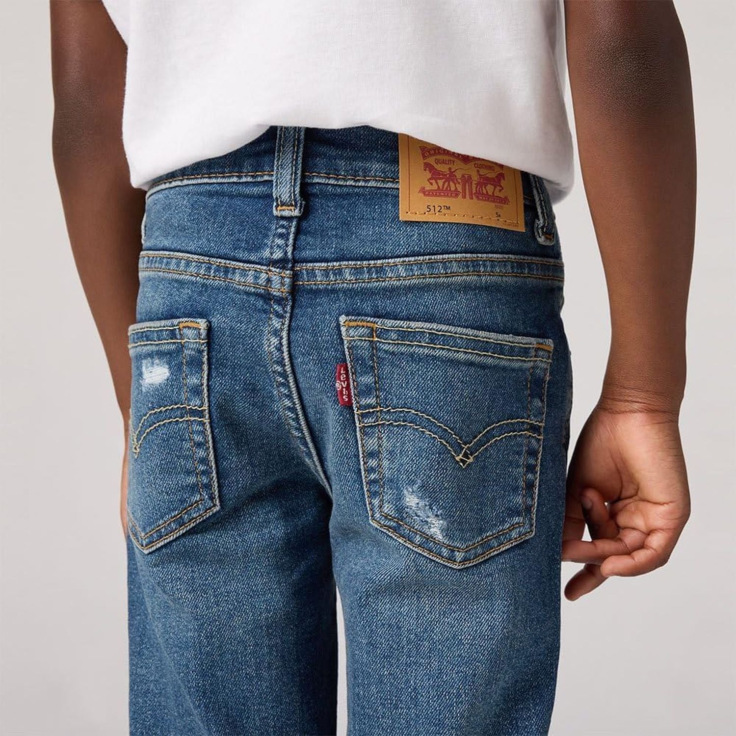 Jeans LEVIS Bambino 512 SLIM TAPER Bianco