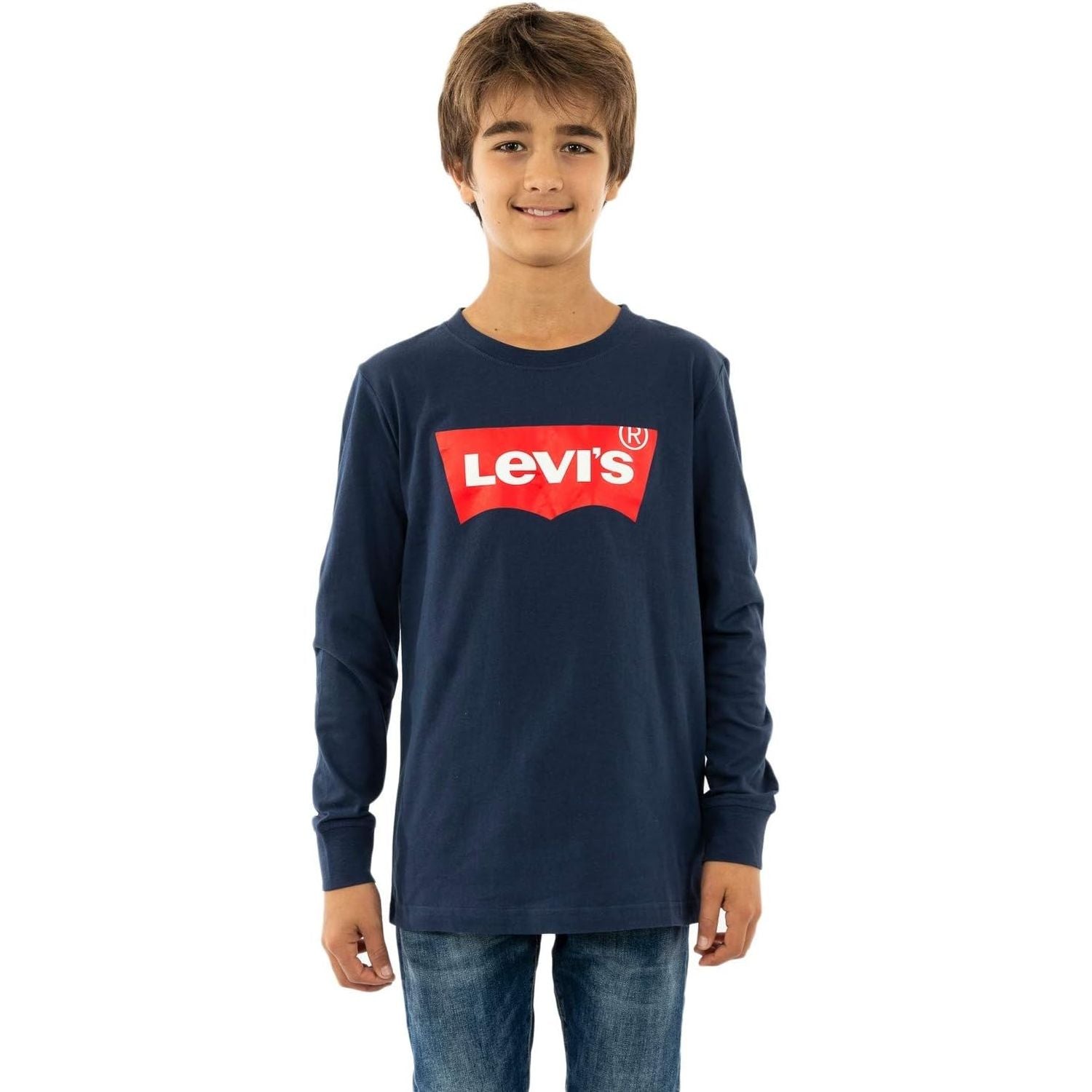 T-shirt LEVIS Bambino L/S BATWING Blu