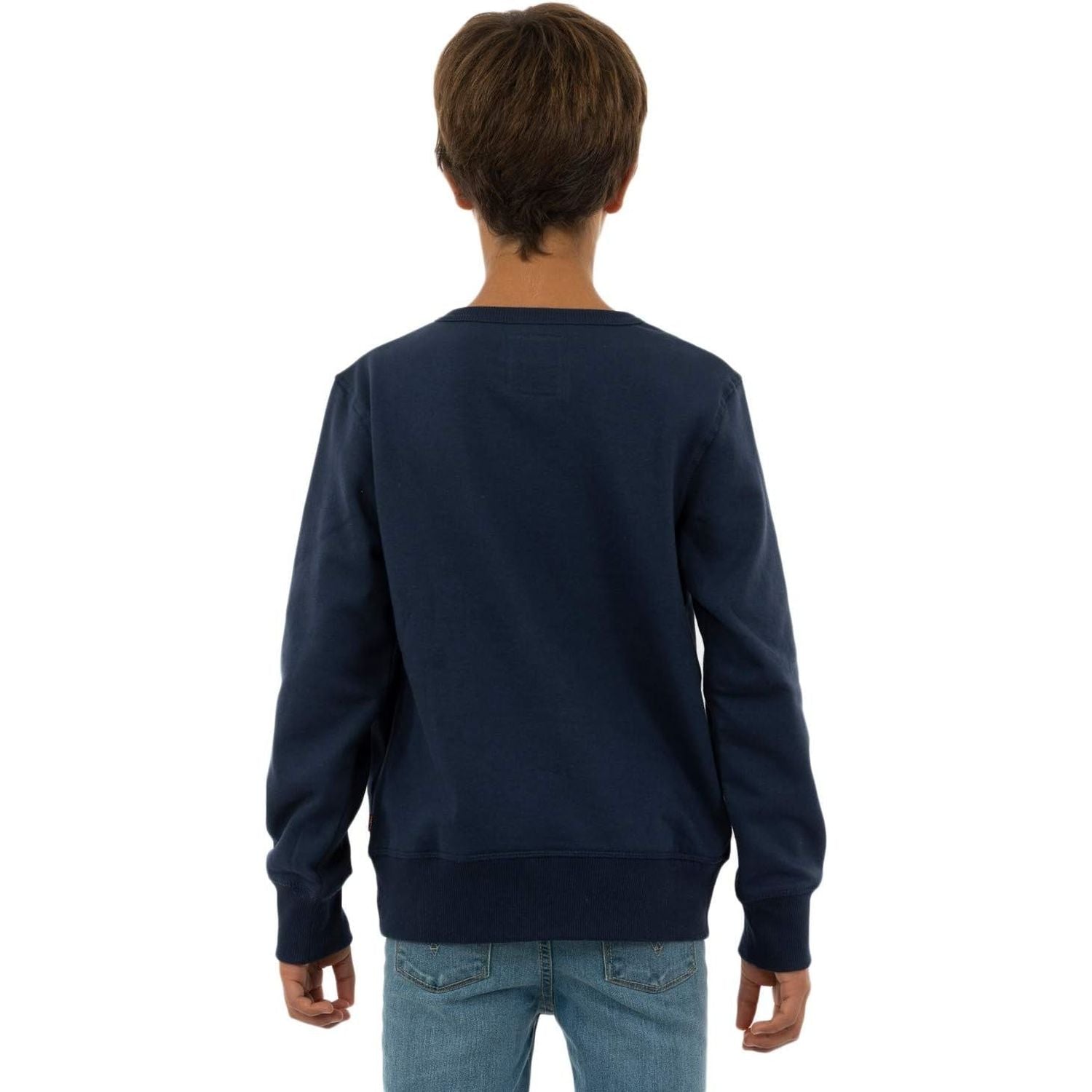 Felpa LEVIS Bambino BATWING CREWNECK Blu