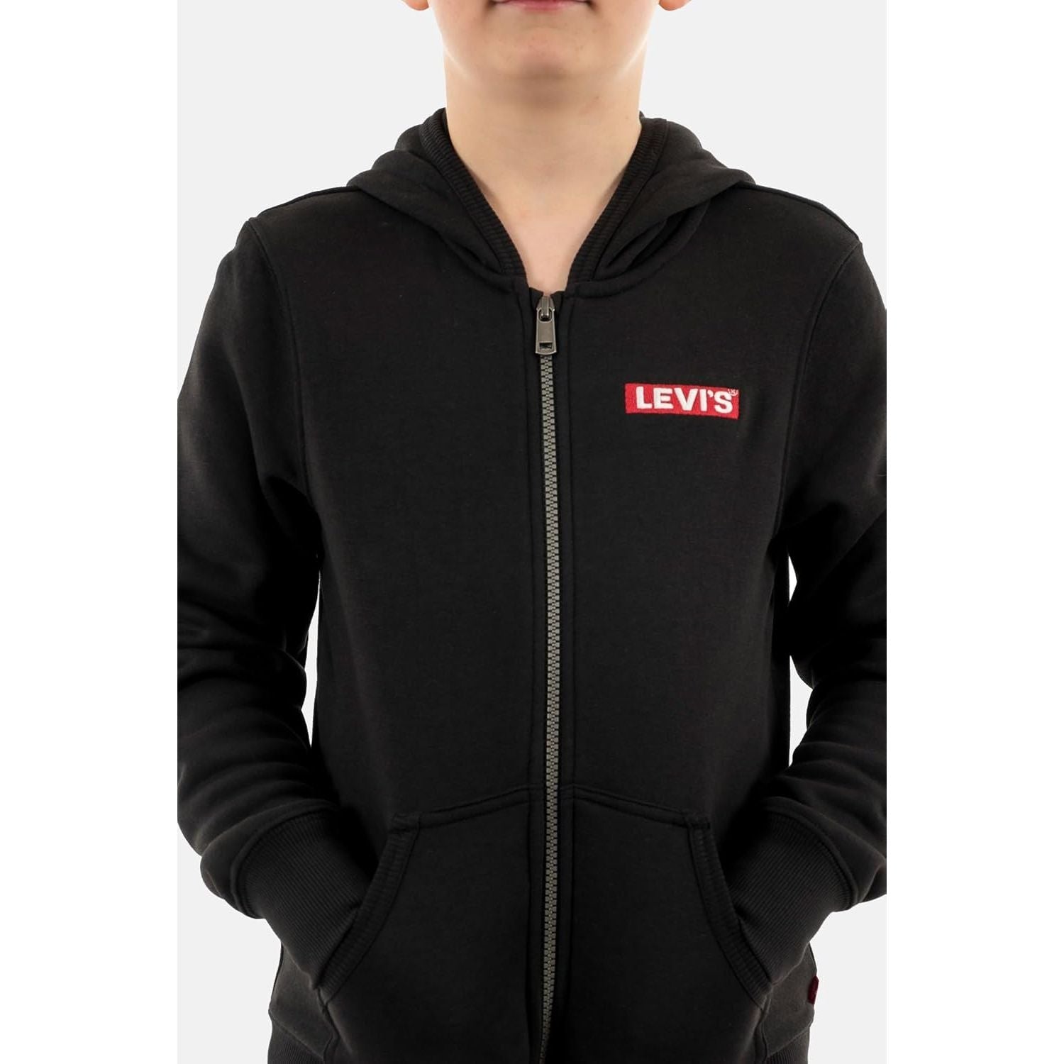 Felpa LEVIS Bambino BOXTAB FULL ZIP Nero