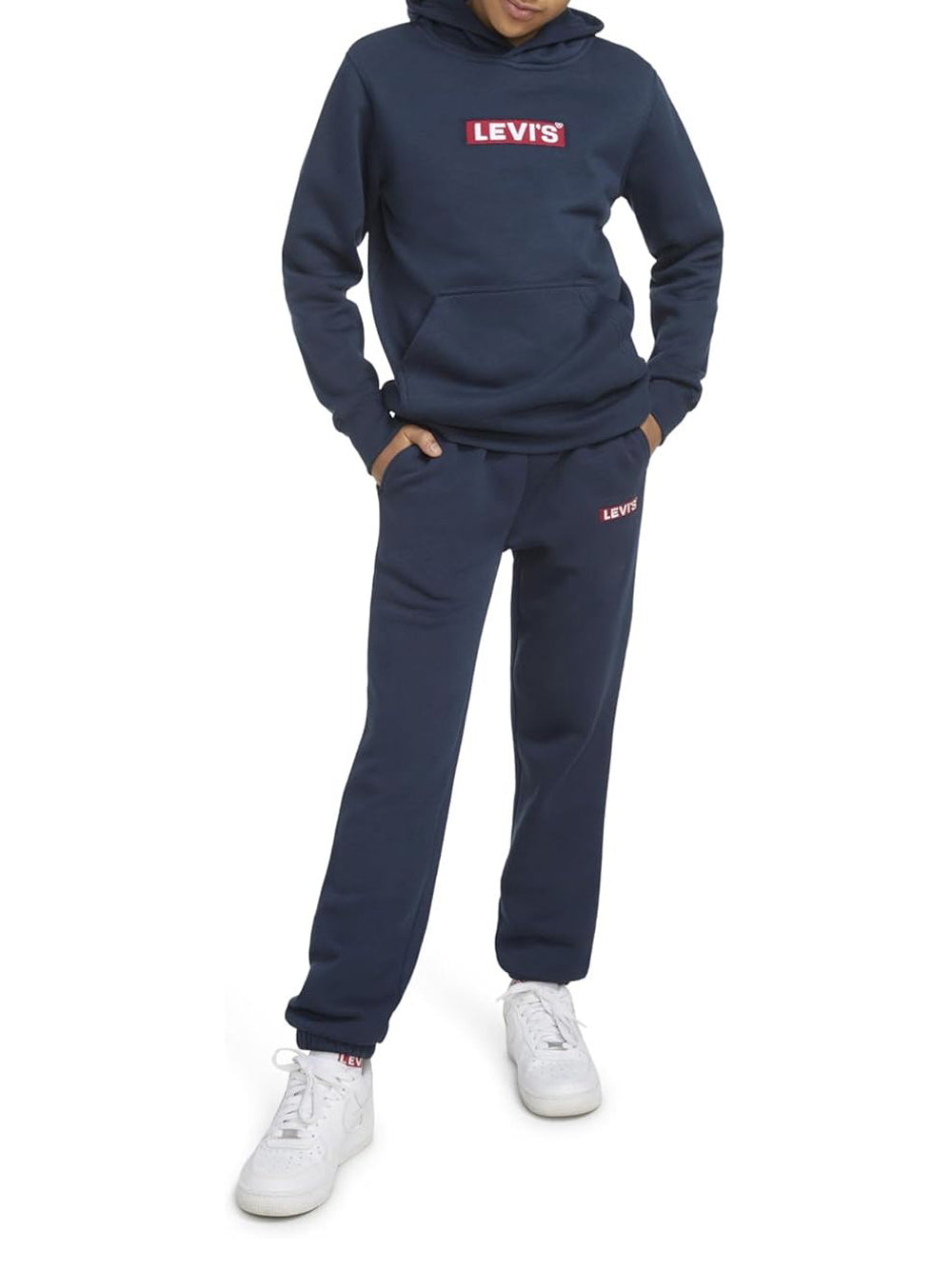 Pantalone Felpa Levis Bambino Boxtab Jogger Blu Levi's  Angolo dello Sport