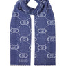 Sciarpa LIU JO Donna JACQUARD MONOGRAM Blu