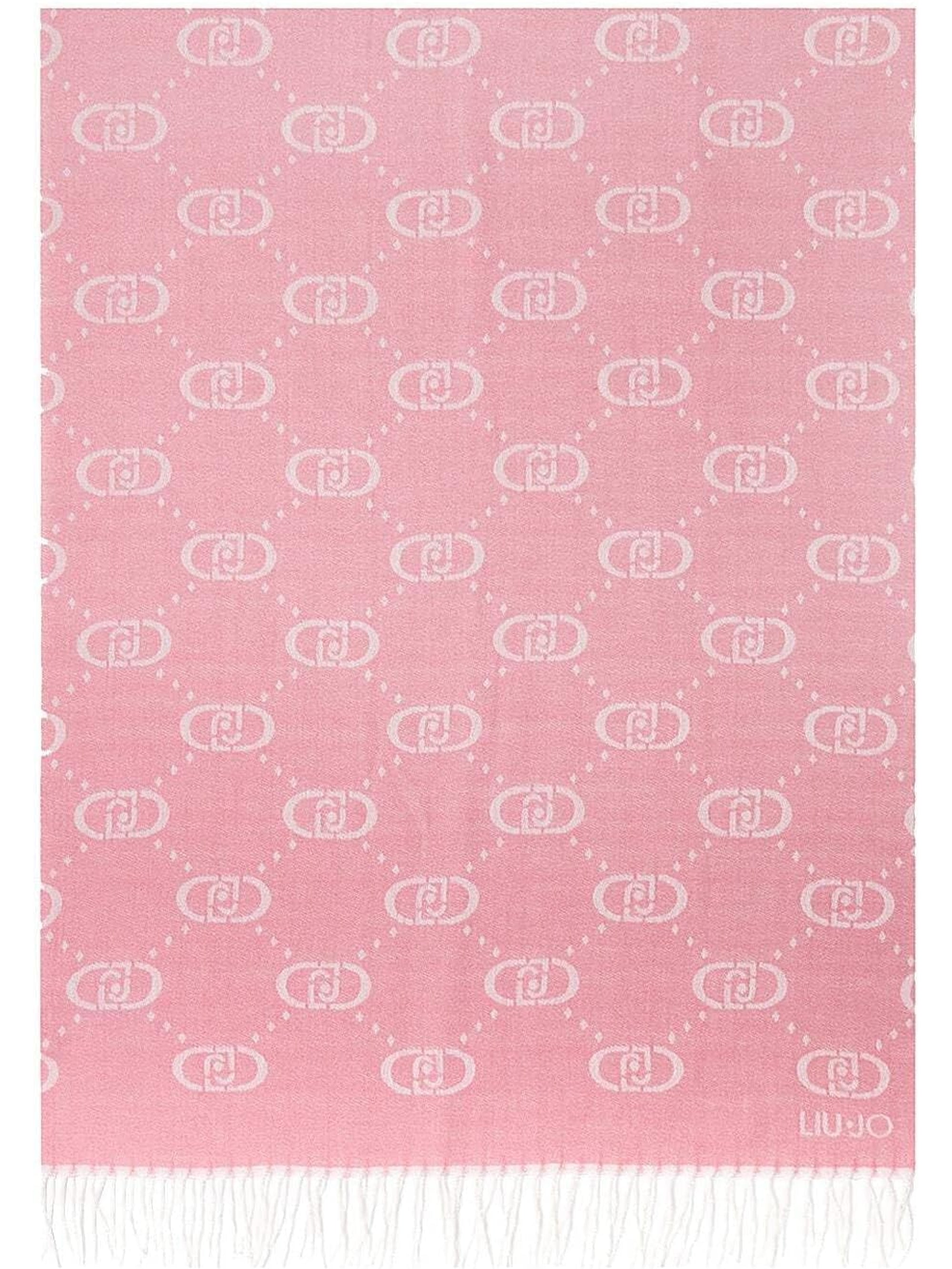 Sciarpa LIU JO Donna JACQUARD MONOGRAM Rosa