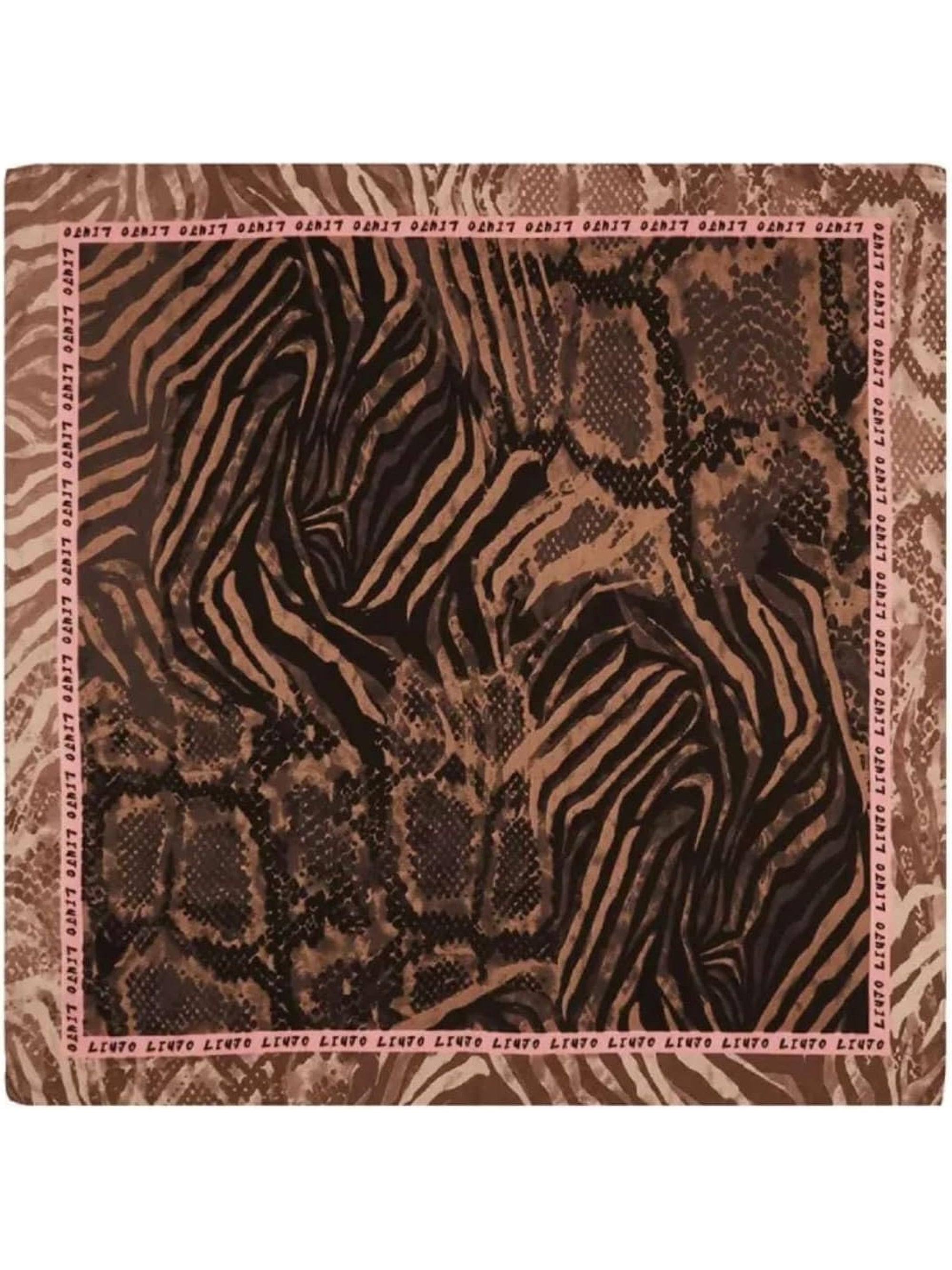 Foulard LIU JO Donna PITONE 120X120 Marrone