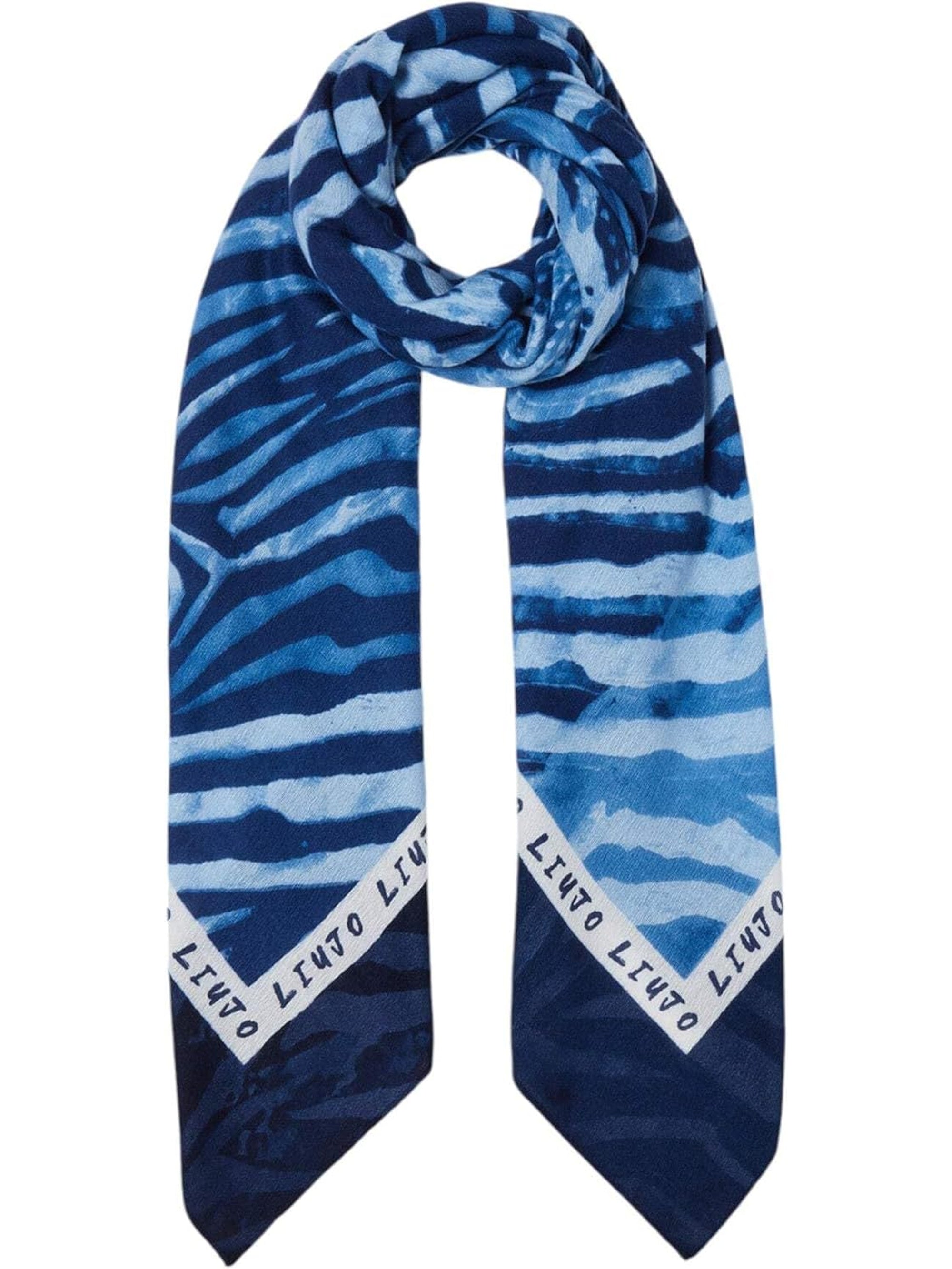 Foulard LIU JO Donna PITONE 120X120 Blu