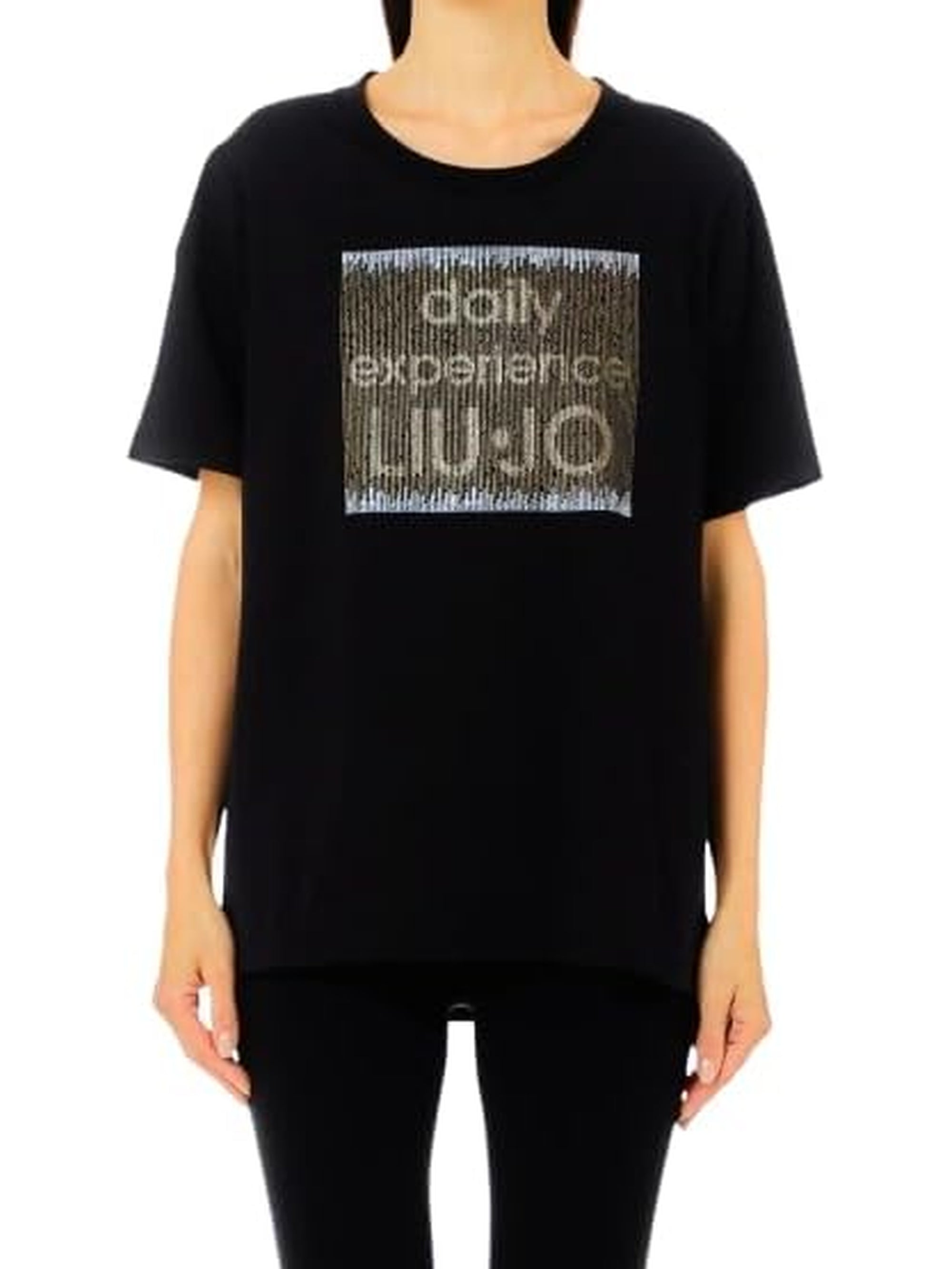 T-shirt LIU JO Donna M/C Nero