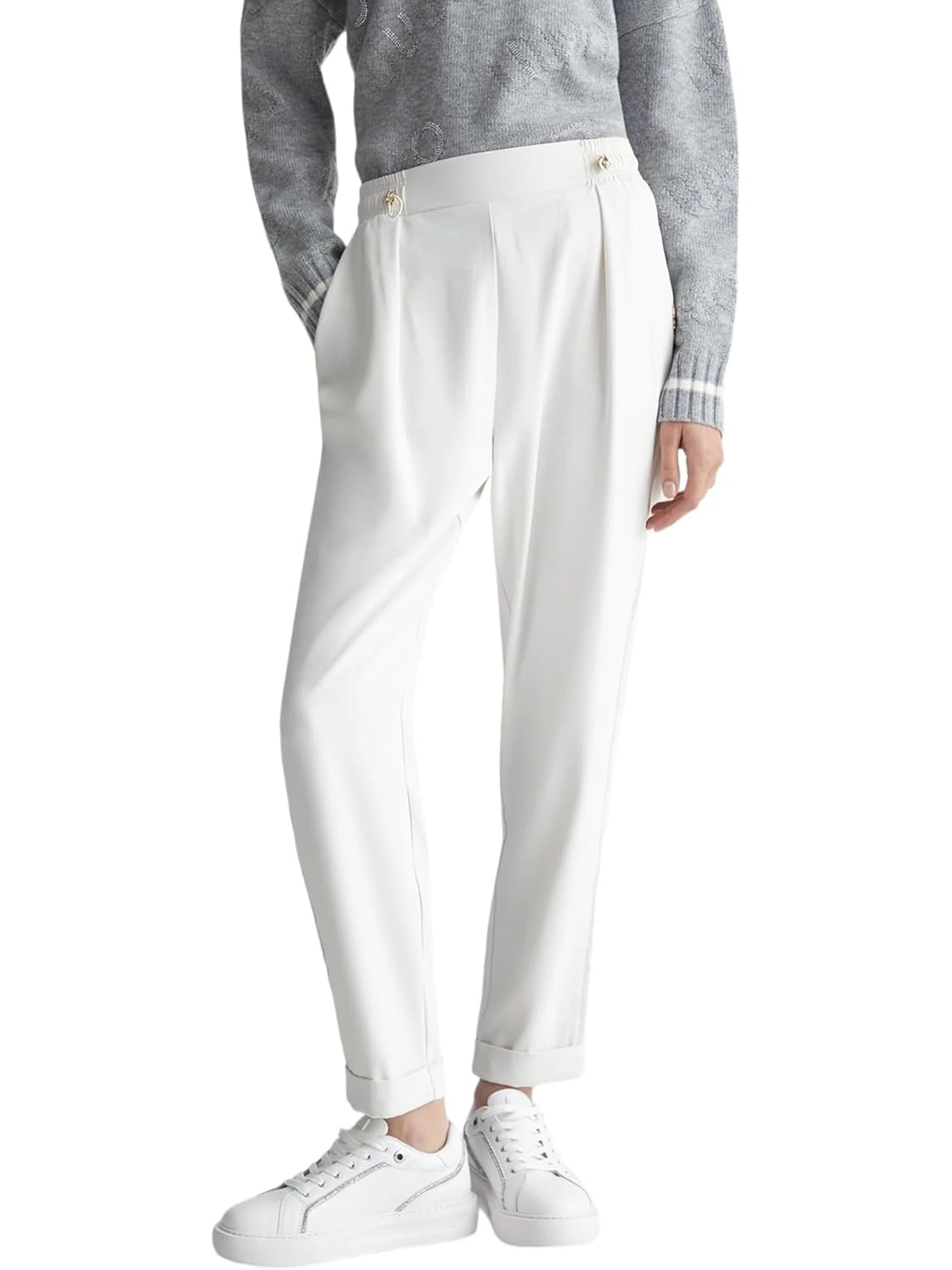 Pantalone LIU JO Donna TS NAVETTA Bianco